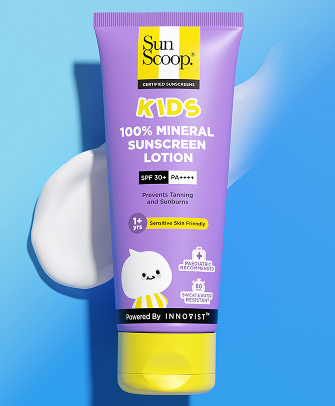 SunScoop SPF 30+ PA++++ 100% Mineral Kids Sunscreen Lotion Paediatrician Recommended - 75 g-image-27