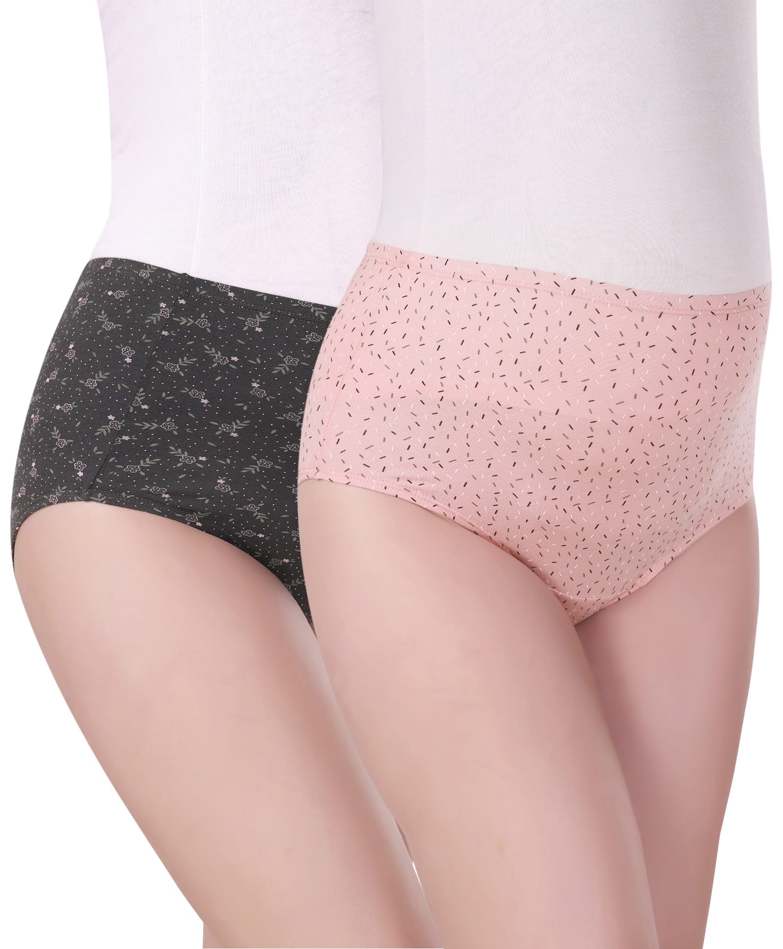 Bella Mama Cotton Elastane High Coverage Printed Panty Set (Colour May Vary)-picture-18