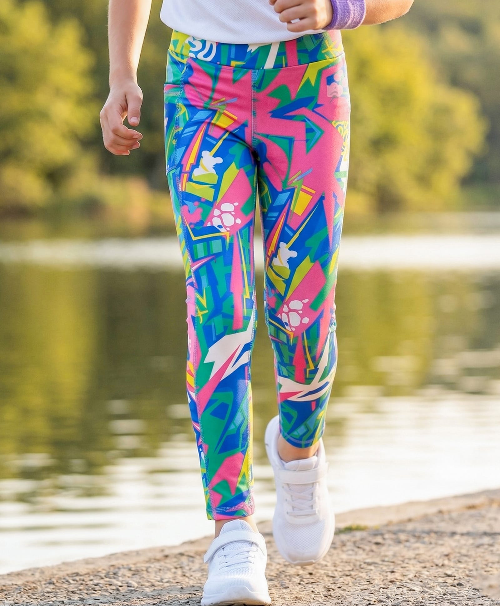 Pine Active Knit Full Length Super Stretch Printed Legging - Multicolor-picture-24