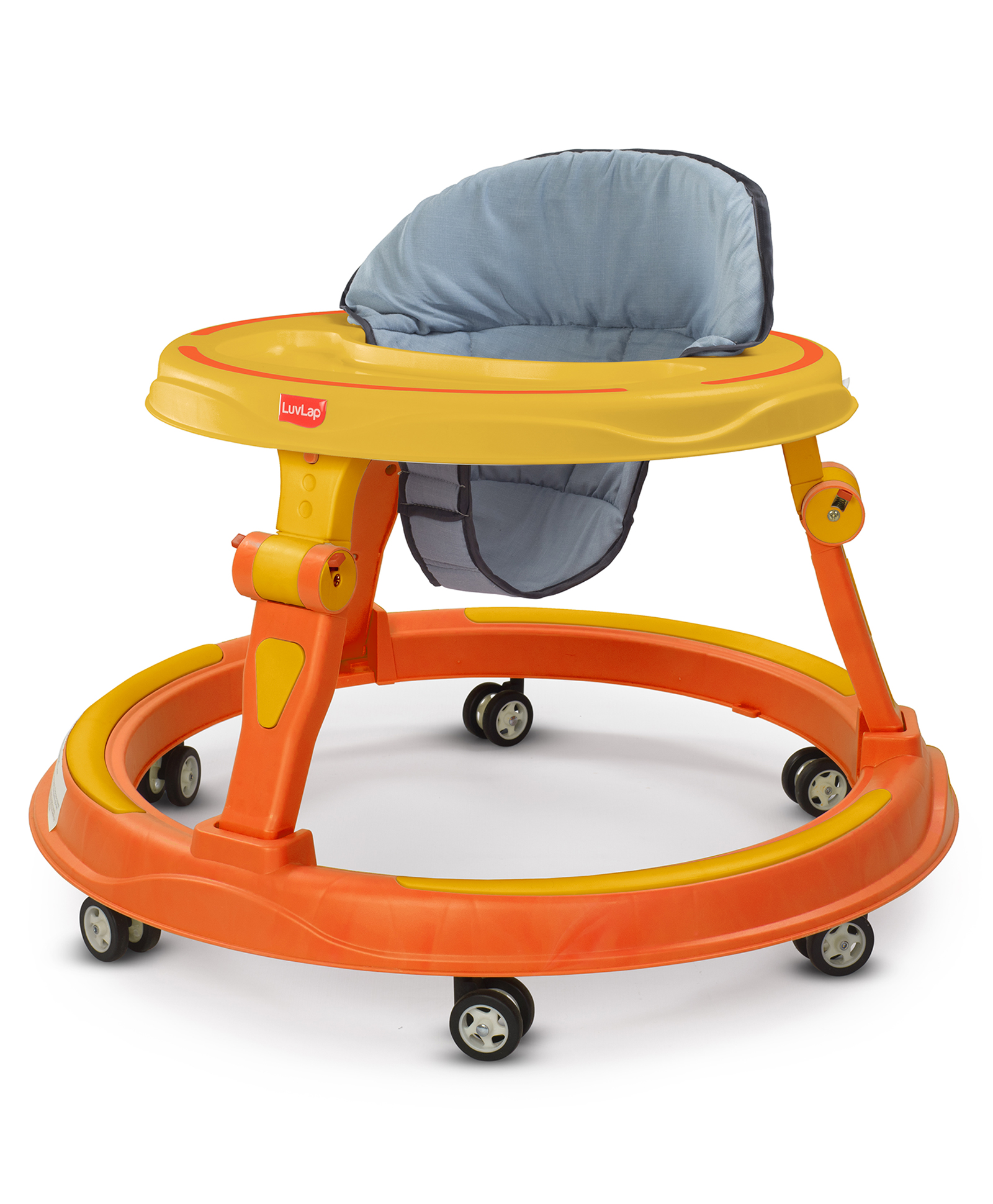 luvlap Luv Lap Starshine Elegant 360 Degree Foldable Activity Baby Walker With 3 Level Height Adjustment- Yellow-picture-28