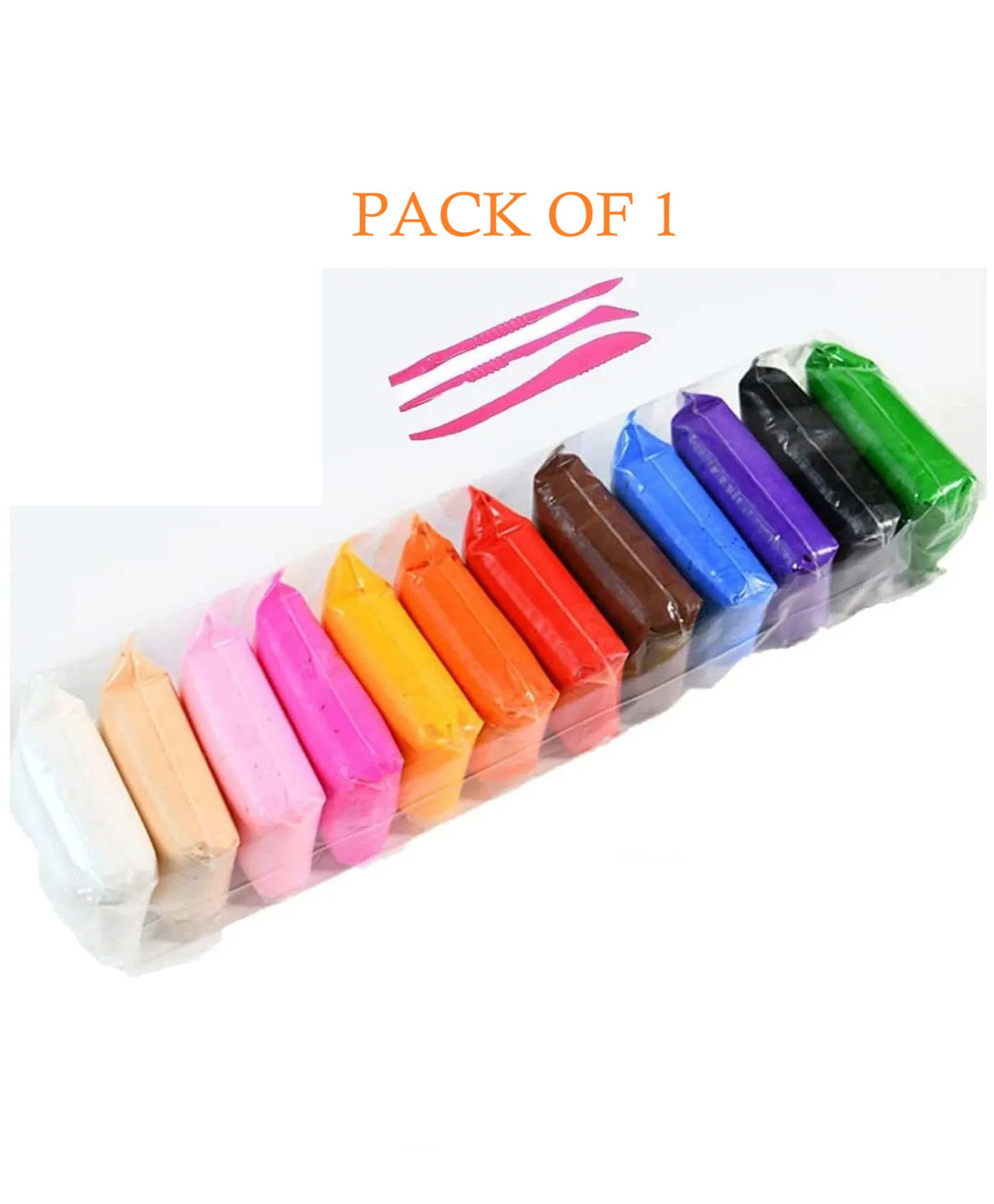 AKN TOYS Ultra Light Clay Safe & Non Toxic Bounce Clay 12 in Different Color Fluffy Foam Clay With Tools -( COLOR MAY VARY PACK OF 1 )-picture-13