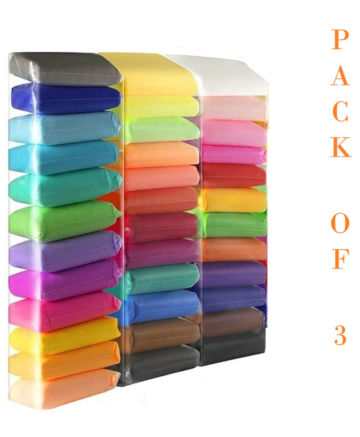 AKN TOYS Ultra Light Clay Safe & NonToxic Bounce Clay 36 in Different Color Fluffy Foam Clay With Tools -( COLOR MAY VARY PACK OF3)-picture-15