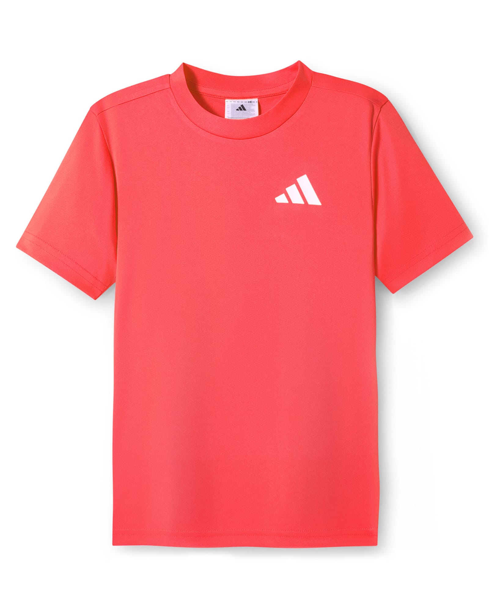 Adidas Kids Knit Half Sleeves T-Shirt with Brand Logo Print - Red-picture-16