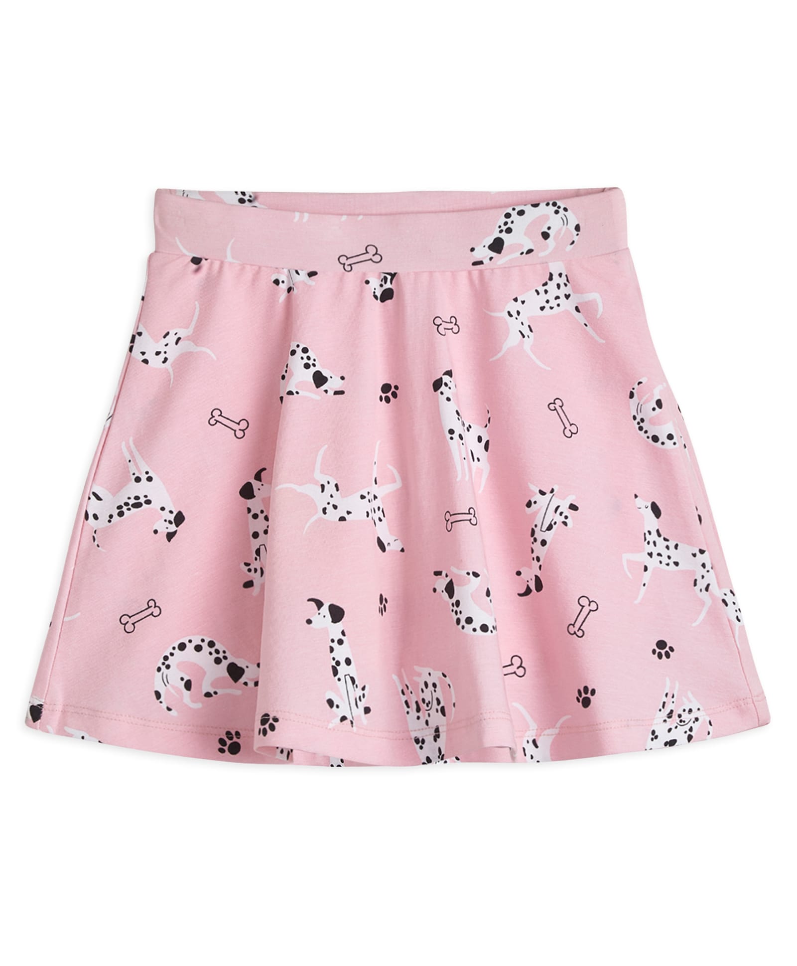 Plan B Cotton Elastane Dalmatian Printed Skater Skirt With Inner Shorts - Pink-image-47