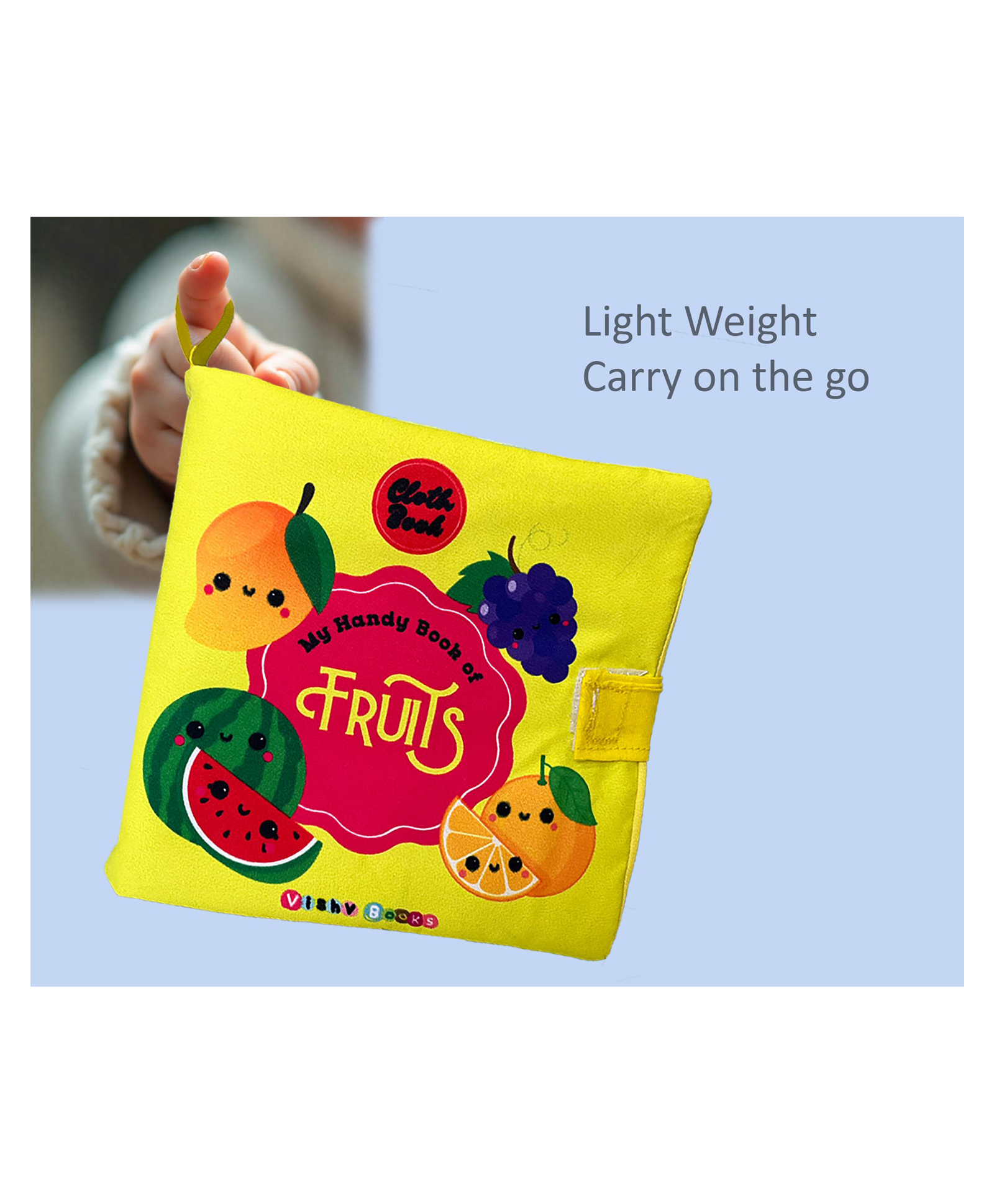Vishv Books Cloth Book My Handy Book of Fruits-English-picture-0