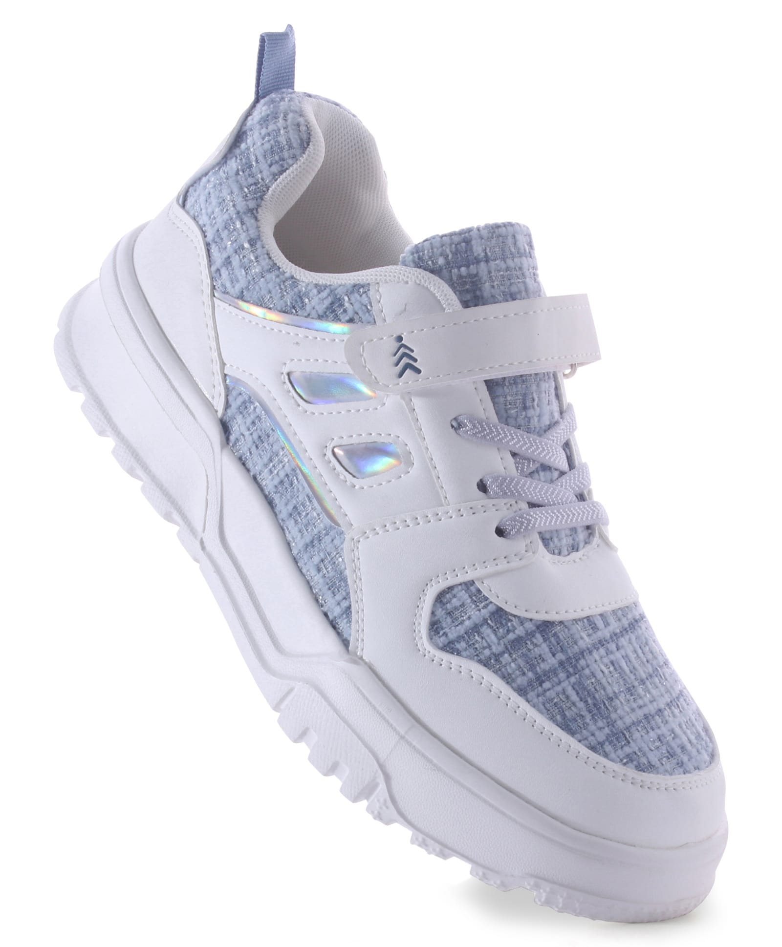 Pine Kids Sports Shoes with Velcro Closure & Tape Detailing - Light Blue-picture-17