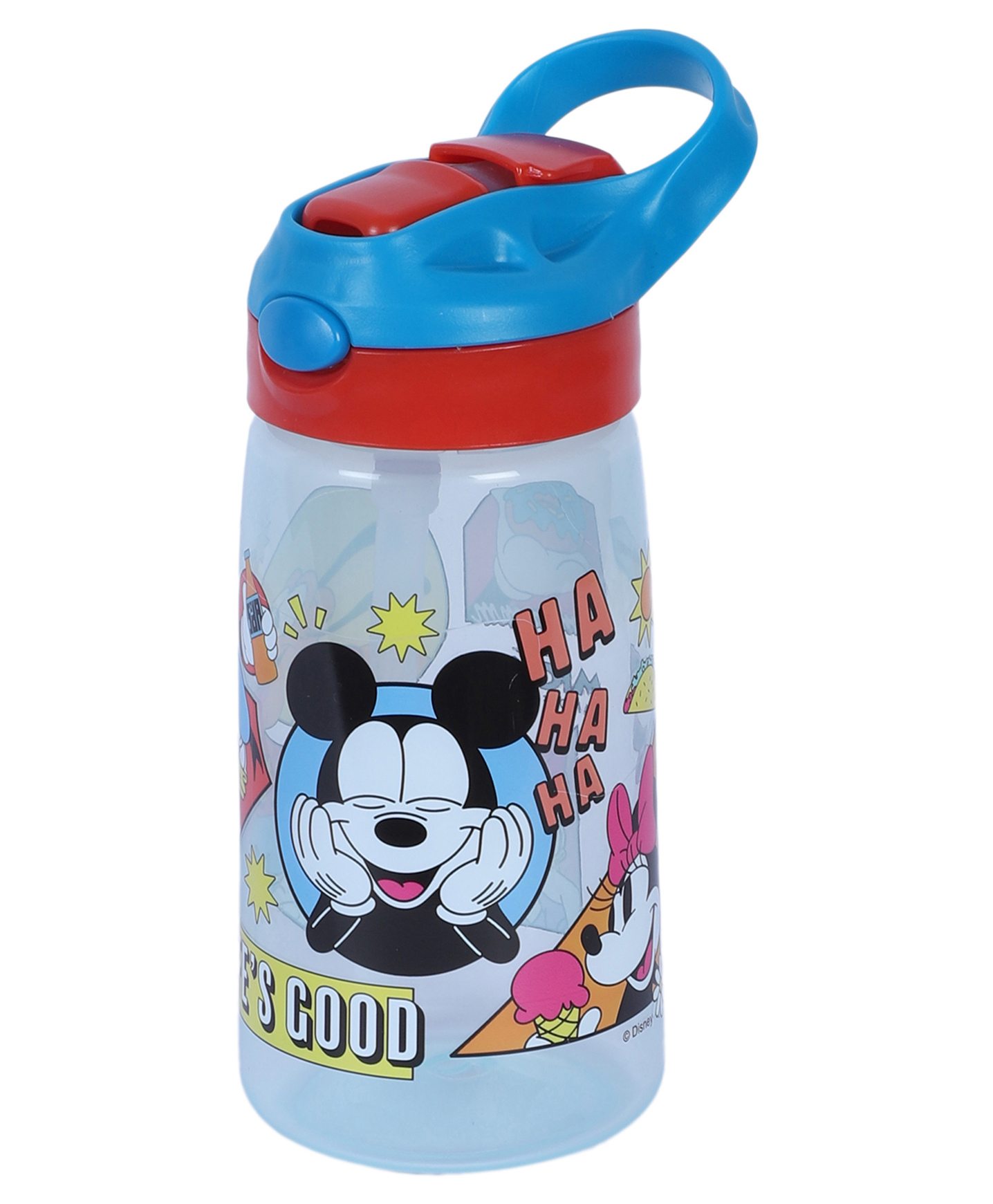 Gluman Sorbo Sipper Bottle With Micky Print Light Blue - 550 ml-picture-21