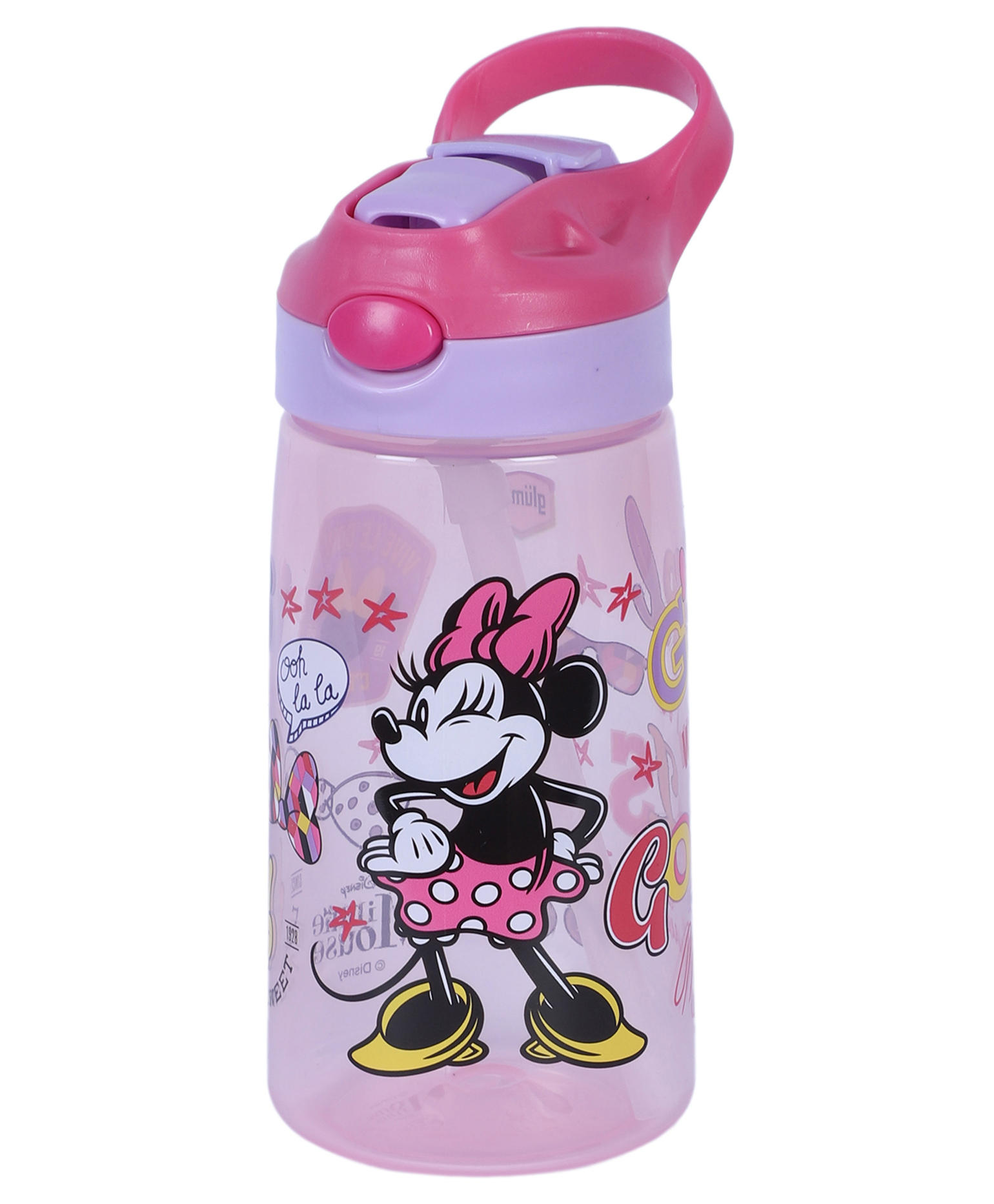 Gluman Sorbo Sipper Bottle With Minnie Print Light Pink - 550 ml-picture-45