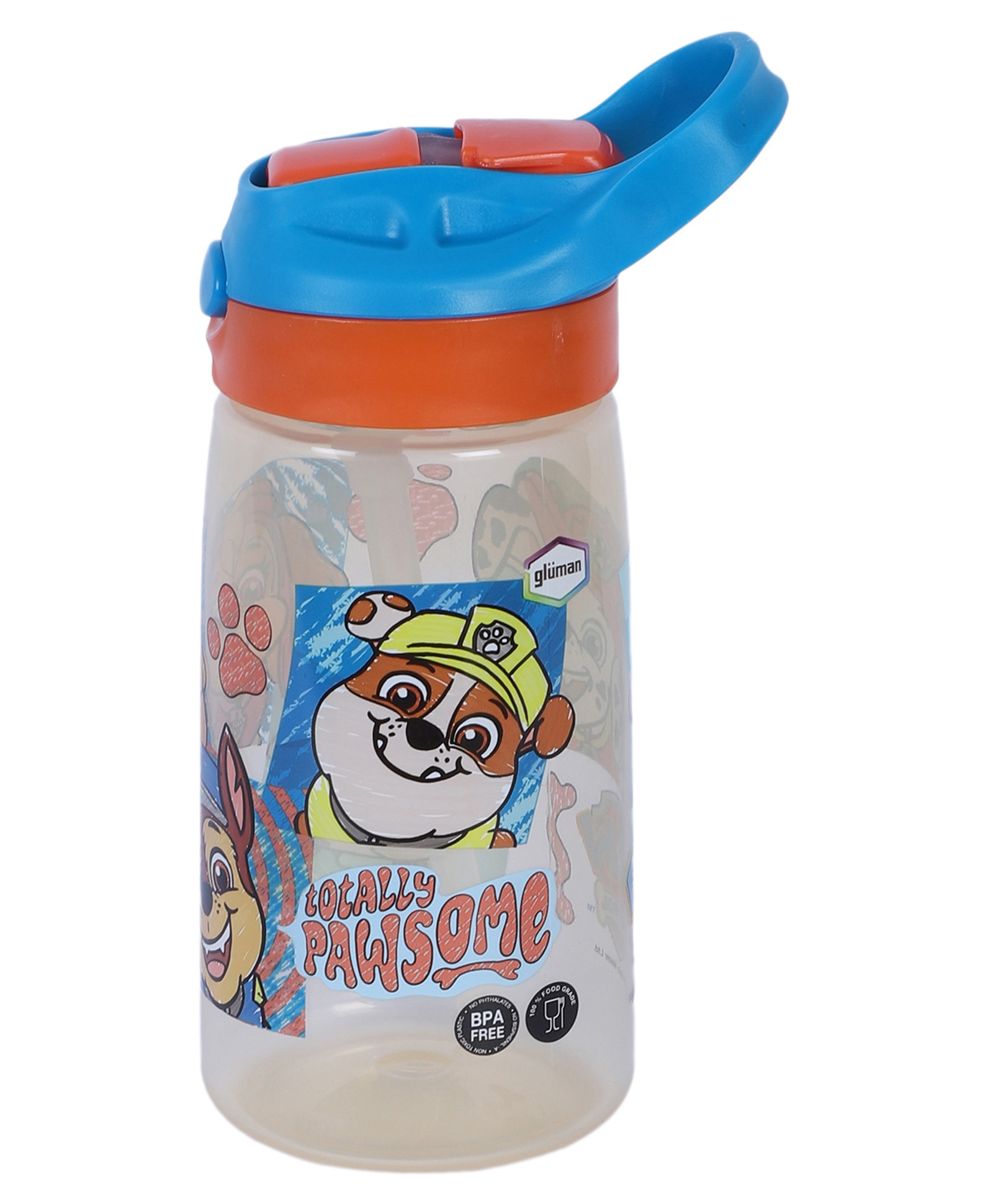 Gluman Sorbo Sipper Bottle With Paw Patrol Print Blue & Orange- 550 ml-picture-27