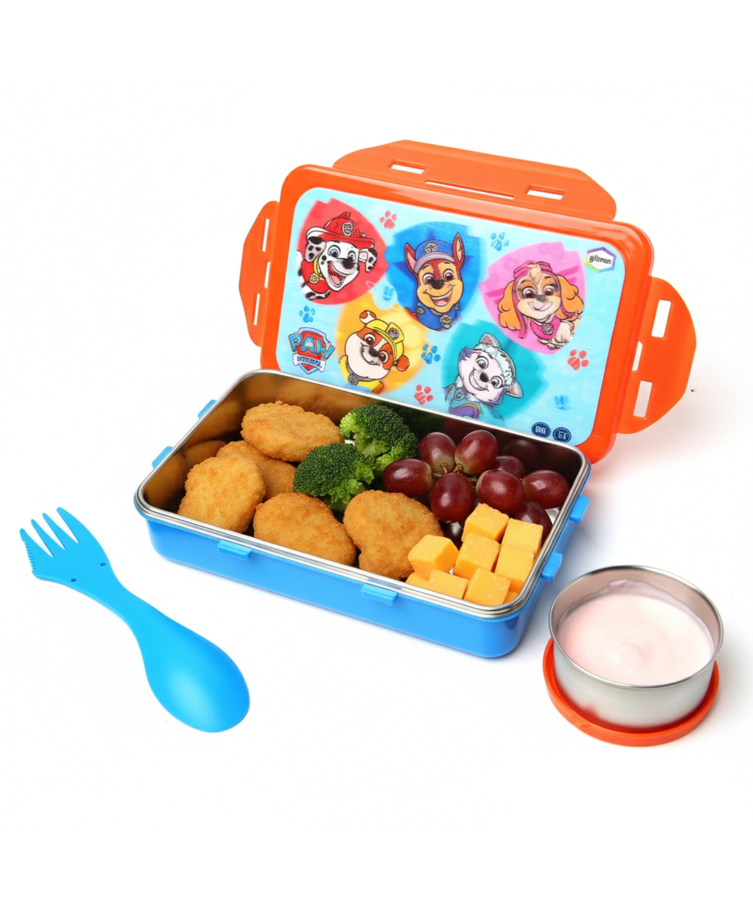 Gluman Stainless Steel Snack Pack 3D Lunch Box Paw Patrol - Orange-image-35
