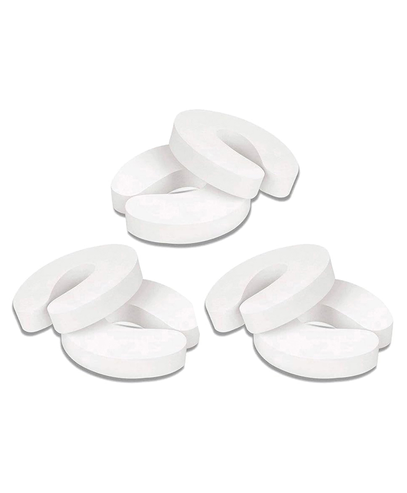 Kids Station Children Safety Door Pinch Guard - Stopper for Protection from Door Slamming & Accidental Lock - Baby/Toddler or Pet from Getting Locked in Room - Prevents Finger Pinch Injuries - Pack of 6 (White)-picture-13