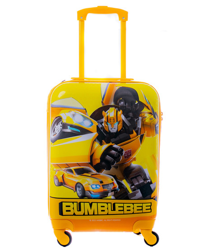 STRIDERS Transformers Bumblebee Trolley Luggage Bag Yellow & Black - 18 Inches.-picture-3
