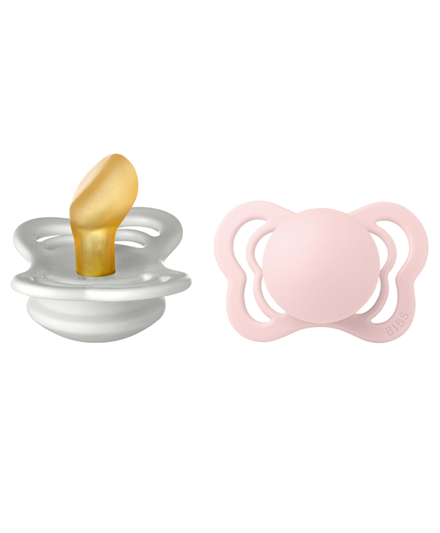 Bibs Couture Latex Anatomical Pacifier Nipple Size 1 Pack of 2 - Haze/Blossom-image-36