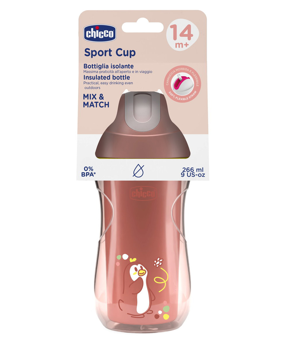 Chicco BPA Free Sport Cup Pink - 266 ml-image-44