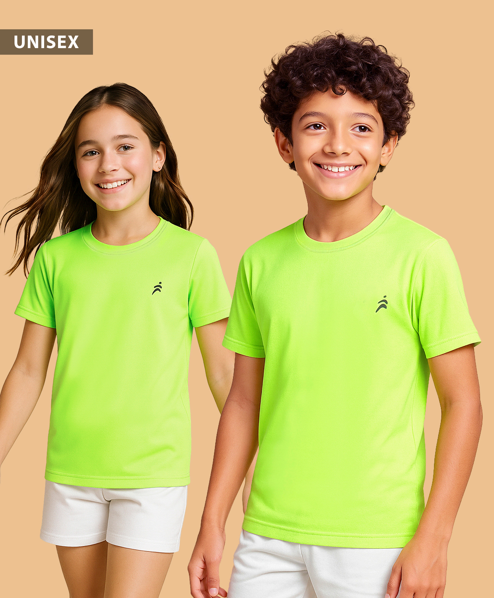 Pine Active Knit Half Sleeves Solid T-Shirt - Neon Green-image-21