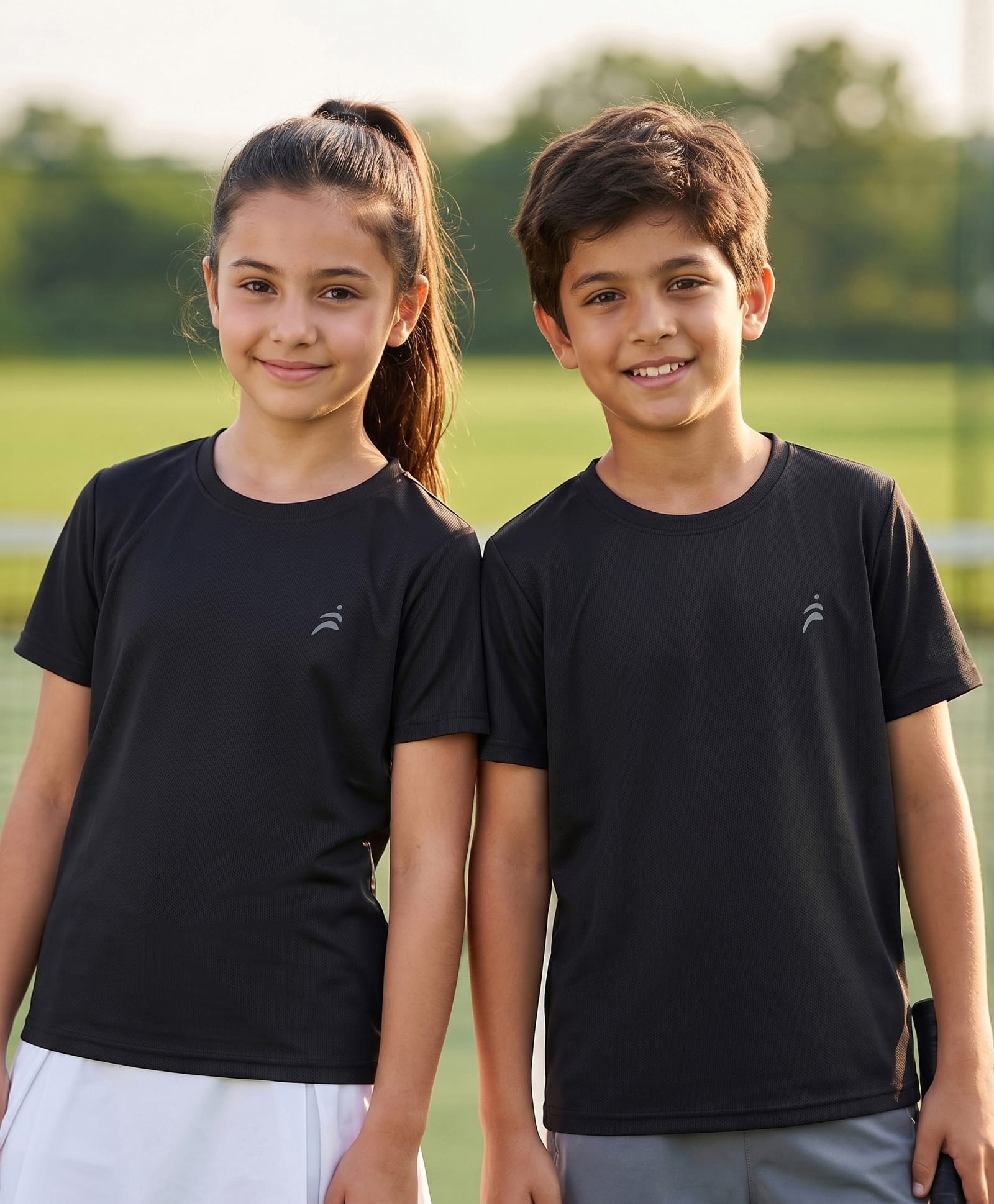 Pine Active Knit Half Sleeves Solid T-Shirt - Black-picture-36
