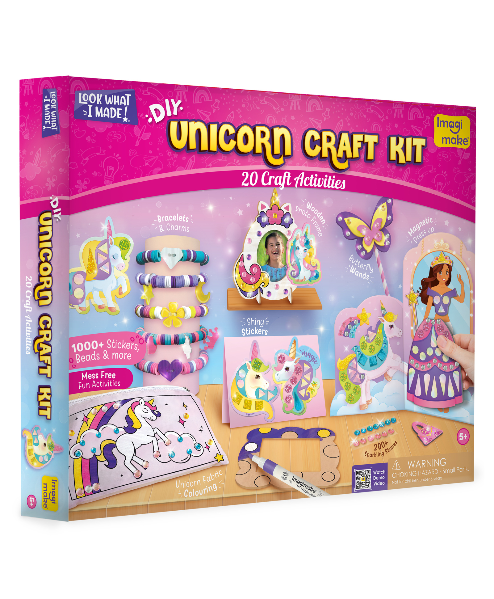 Imagimake DIY Princess Unicorn Craft Kit - Pink