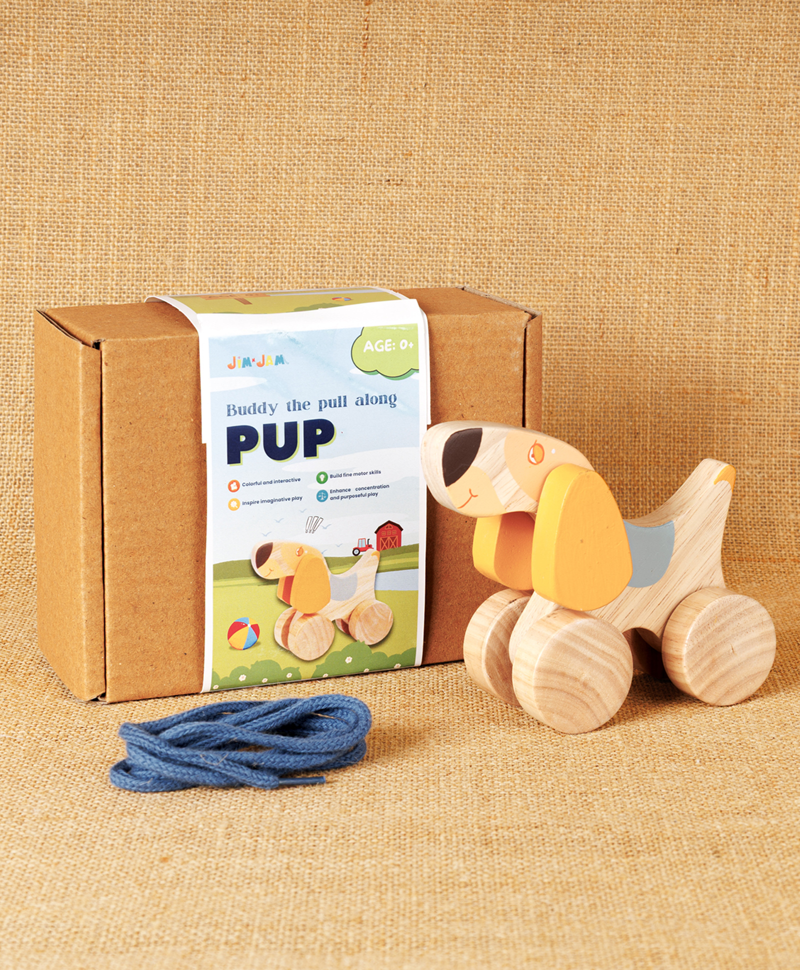 Jim N Jam Pull Along Wooden Dog-image-49