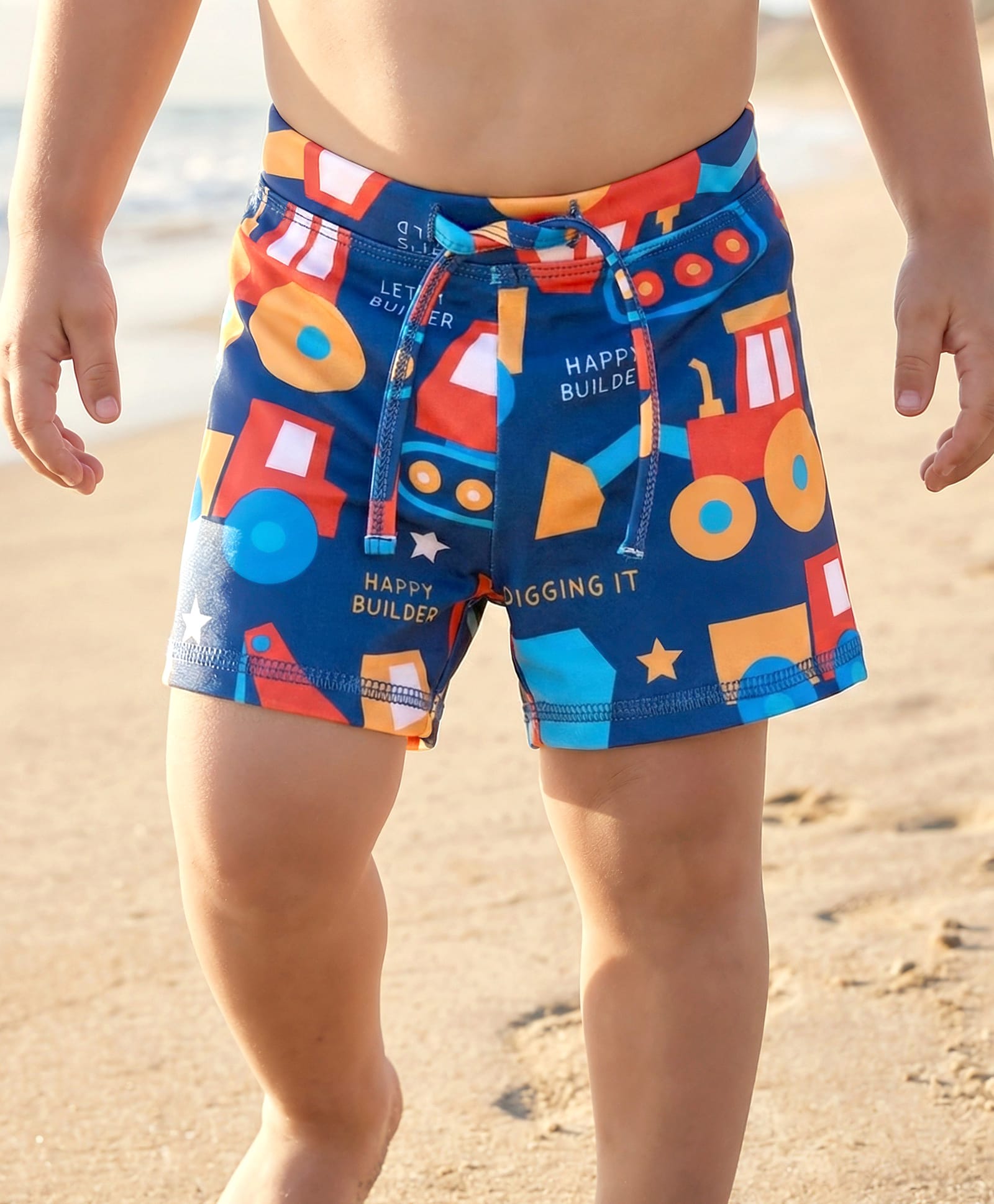 Babyhug Water Repellant Swimming Trunk - Navy Blue-image-21