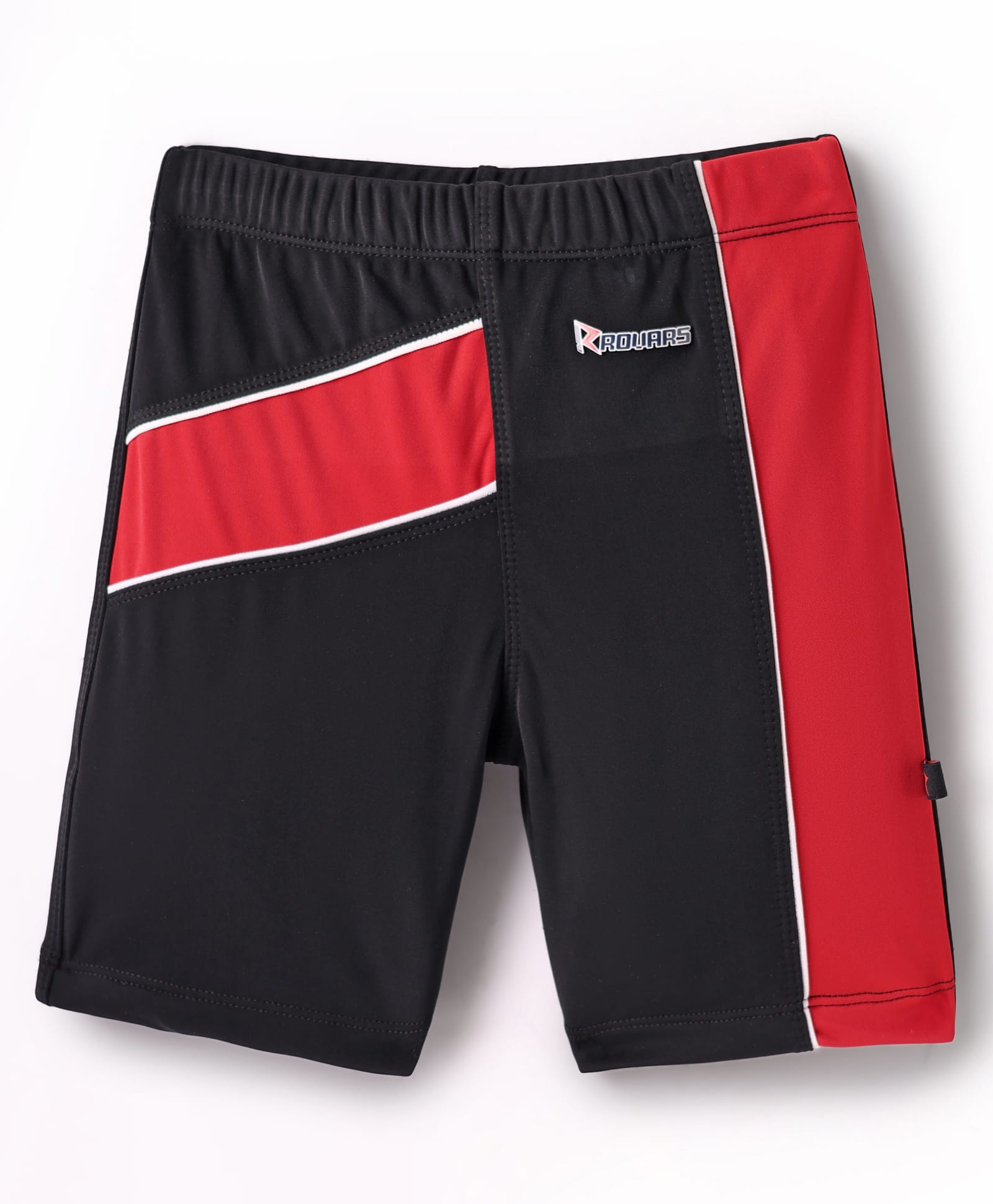 ROVARS Color Block Swimming Trunk - Black & Red-picture-40