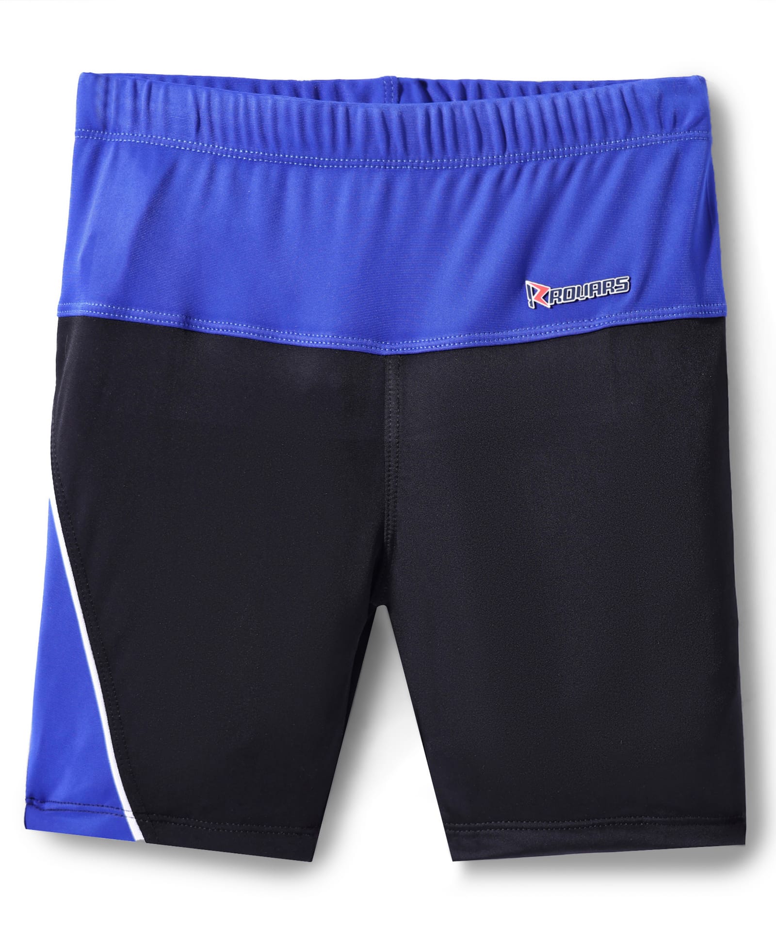 ROVARS Color Block Swimming Trunk - Black & Royal Blue-picture-41