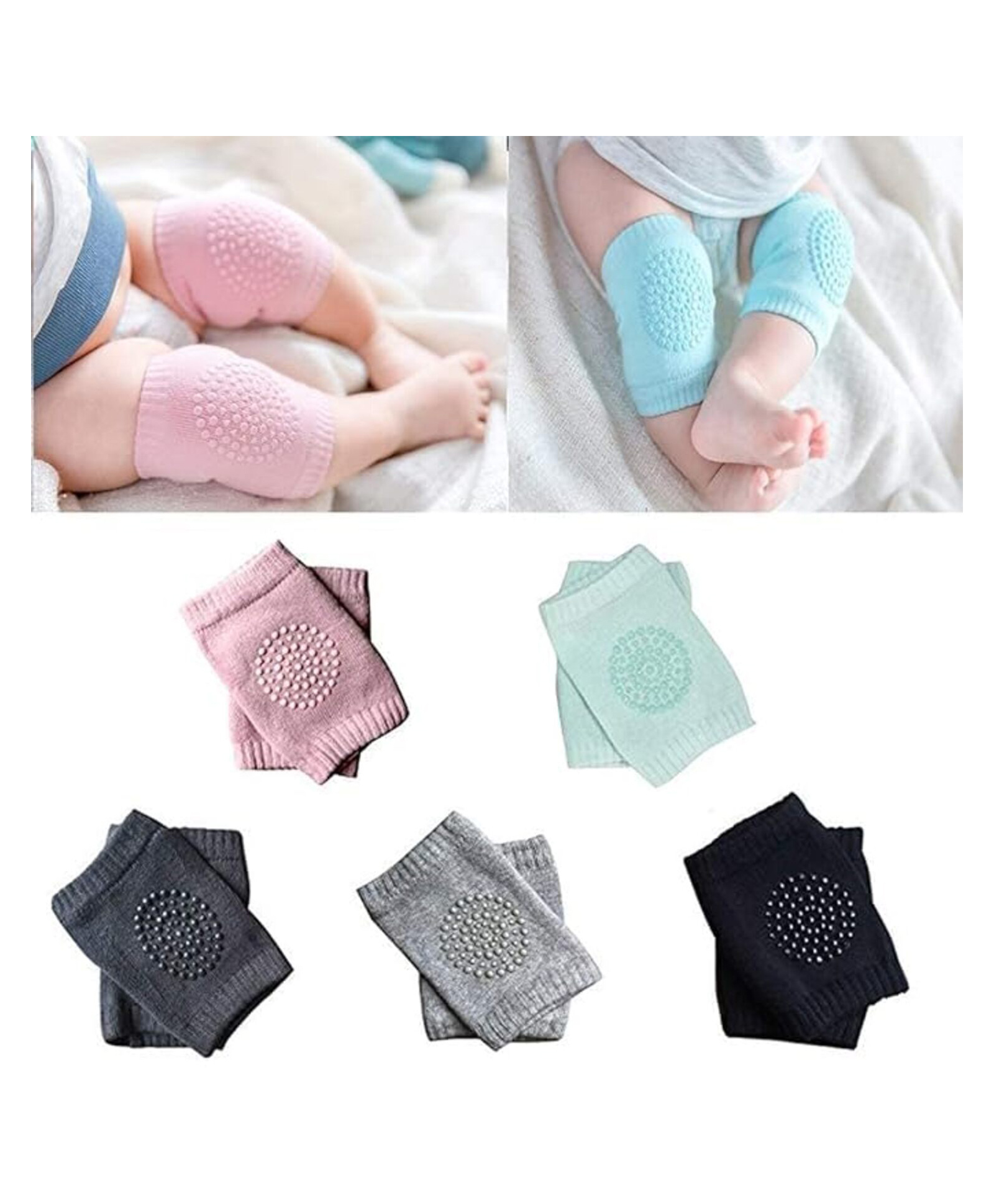 AEREX Baby Knee and Elbow Pads For Crawling | Anti Slip Elbow & Knee Guard for Babies, Infant & Toddler | Baby Kneecap | Safety Protector Comfortable Cap for Leg and Hand (1-Pair)-image-37