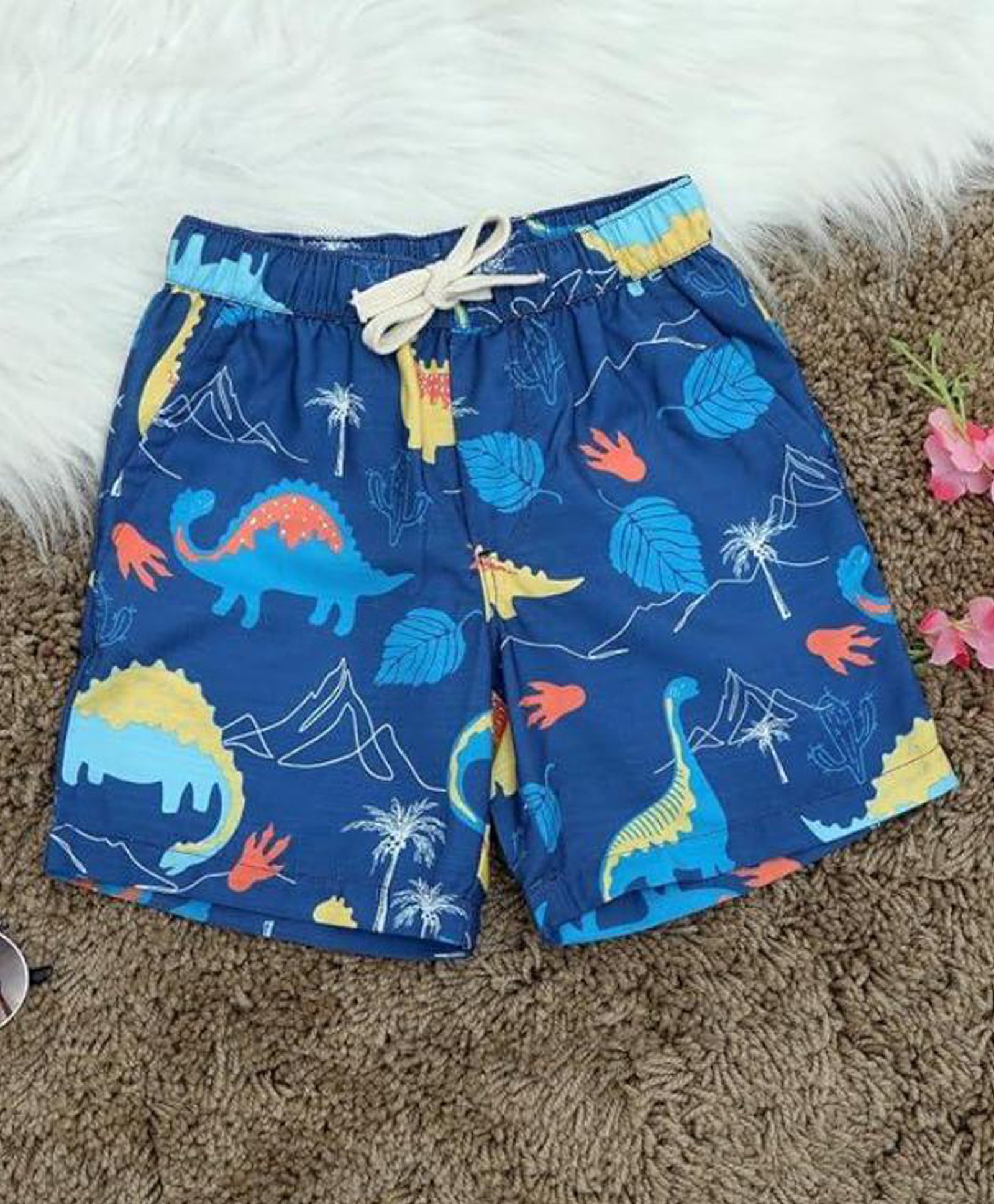 The Lion and the Fish Dinosaurs Printed Shorts - Navy Blue-picture-17