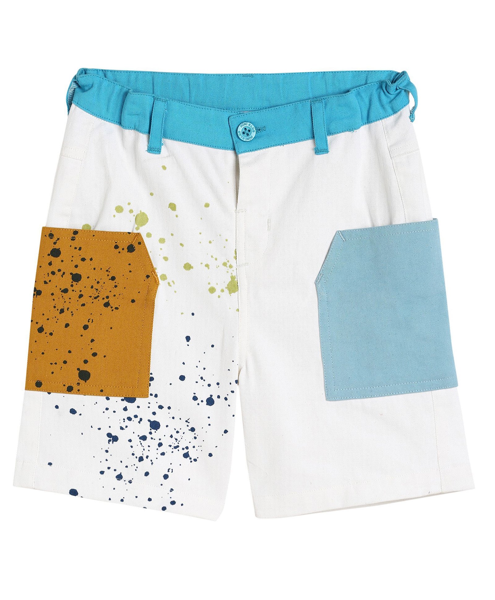 MINI KLUB Cotton Abstract Printed Shorts - White-picture-23