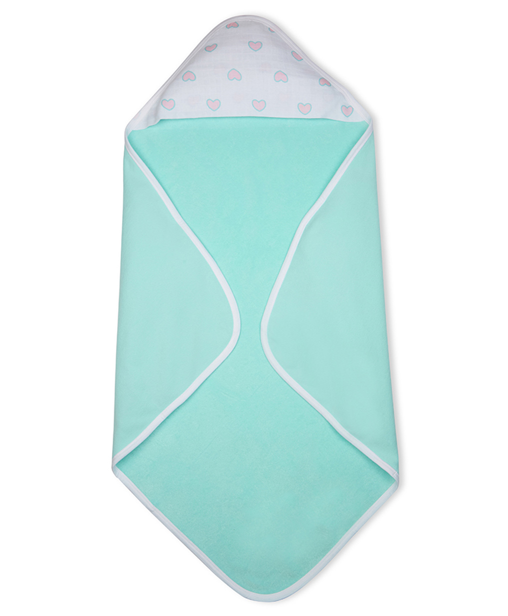 My Milestones Premium Cotton Muslin Hooded Towel with Woodland Wonders Print - Turquoise Blue-picture-13