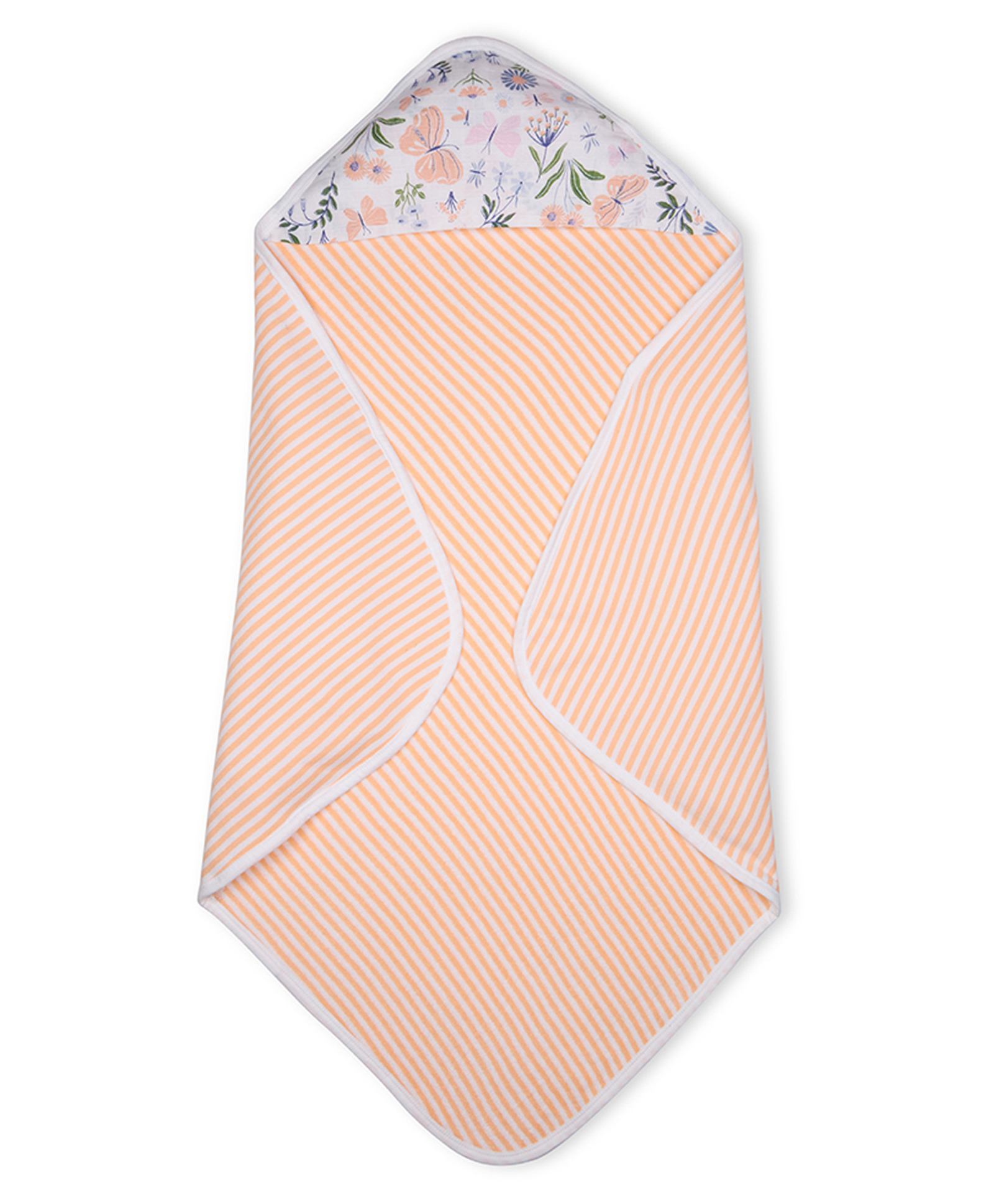 My Milestones Premium Cotton Muslin Hooded Towel with Woodland Wonders Print - Light Peach-picture-28