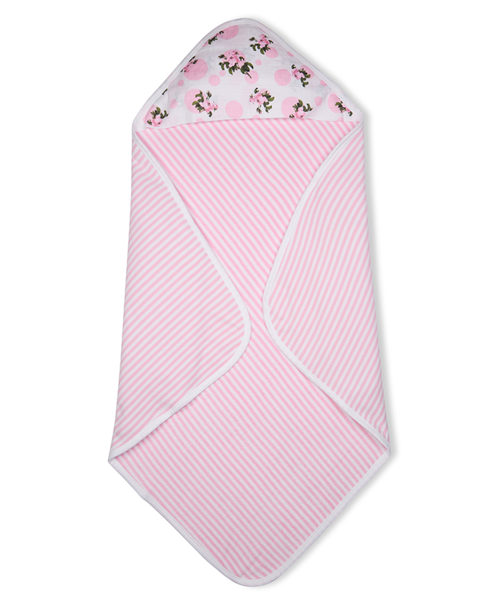 My Milestones Premium Cotton Muslin Hooded Towel with Woodland Wonders Print L 76.5 x B 75 cm - Light Pink-picture-10