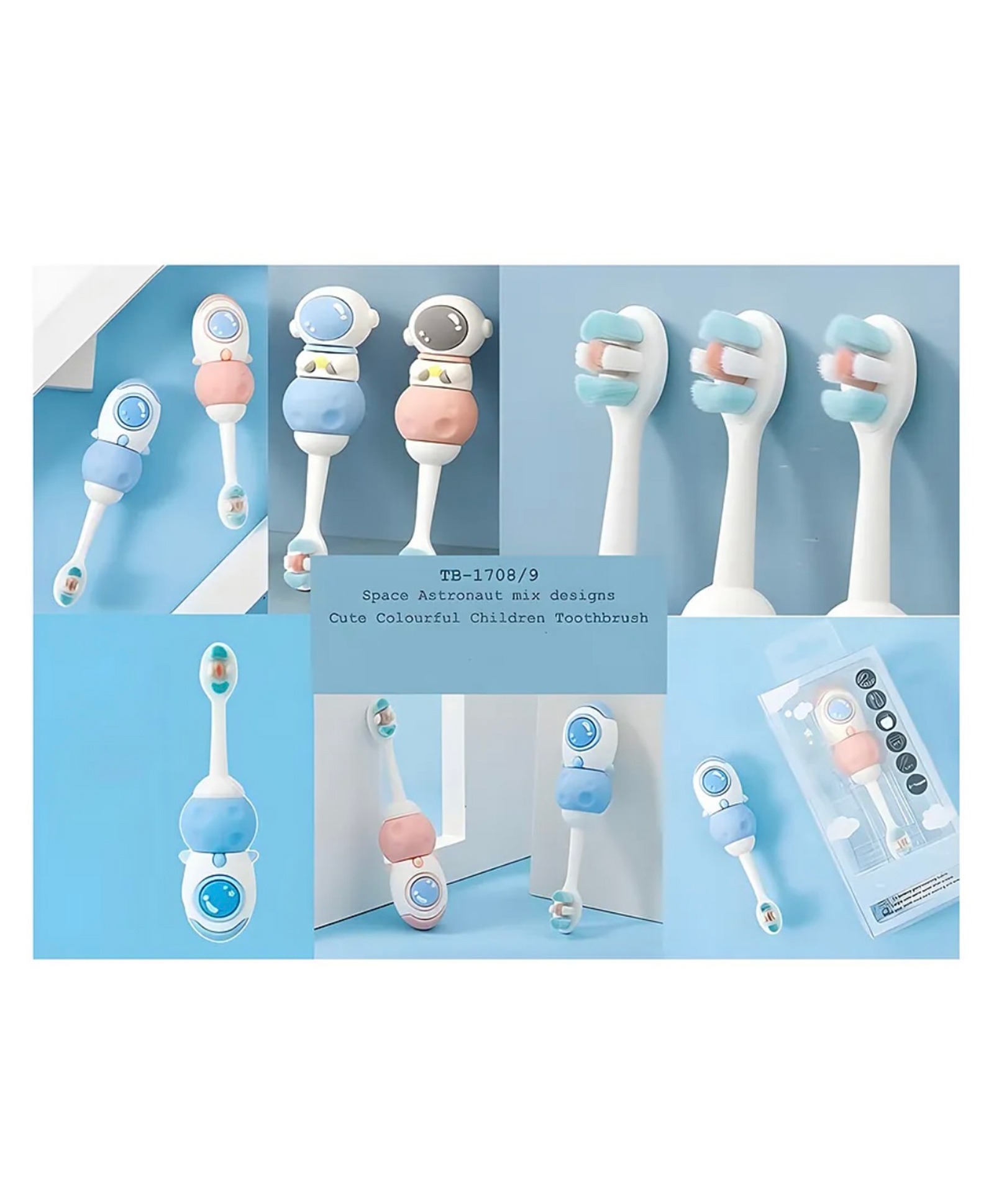 ARCADE TOYS Toothbrush For Baby And Kids Cute Space Astronaut Design Soft Toothbrush For Babies And Kids Extra Microfiber Soft Bristles Unisex Super Soft Manual Finger Toothbrush for Children's - (Pack of 1 Color And Design May Vary)-picture-35