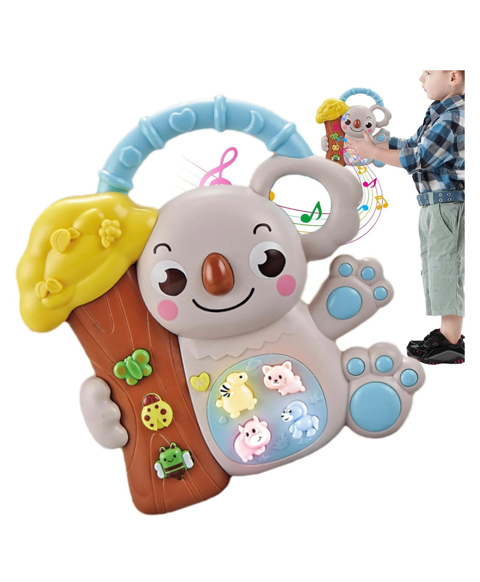 ARCADE TOYS Sloth Shape Light Up Musical PianoToy for Kids - Colour may vary-image-30