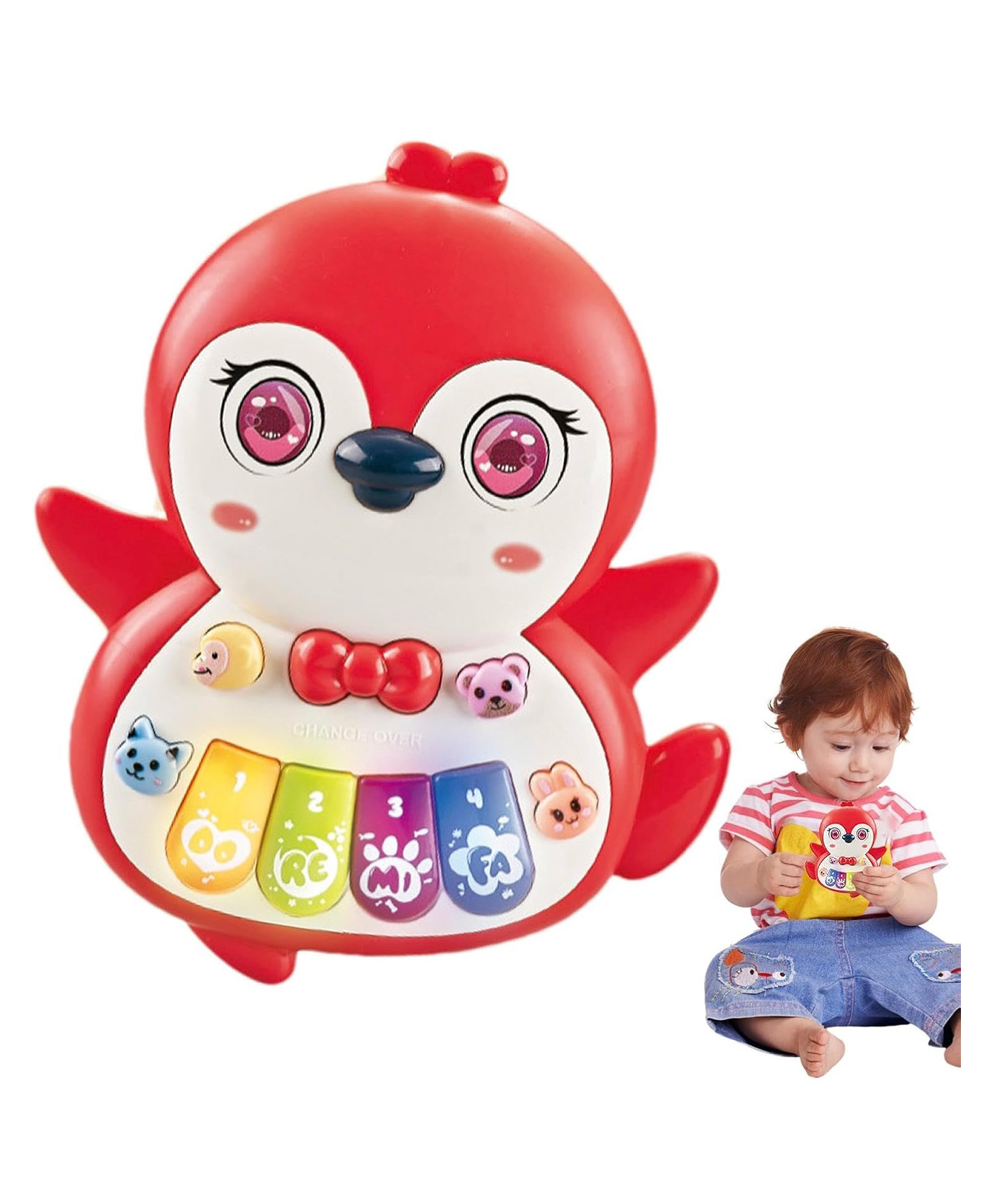 arcade toys ARCADE TOYSPenguin Shape Light Up Musical PianoToy for Kids - Colour may vary-picture-20