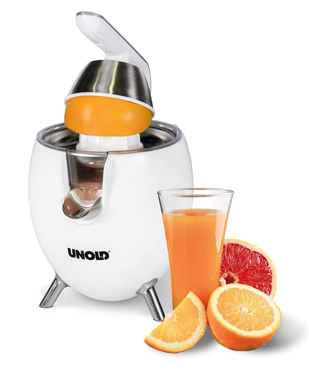 ARCADE TOYS Electric Citrus Press 78130-300W - 2 Cones for Large & Small Fruits - Automatic Squeezer (Colour May Vary)-image-23