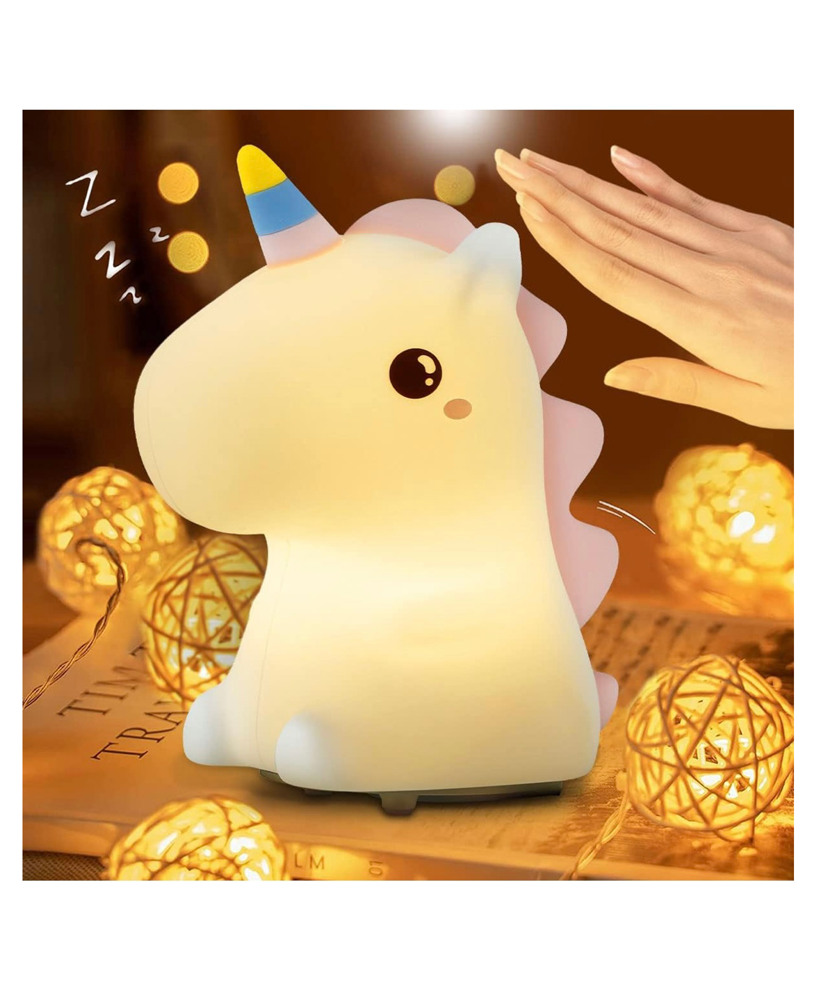 ARCADE TOYS Rainbow Unicorn - Colour Changing LED Night Light with 30/60 Minute Timer - 7 Colours - Tap to Use - Rechargeable 12-Hour Battery or USB Powered - for Babies, Toddlers & Children Colour May Vary-picture-44