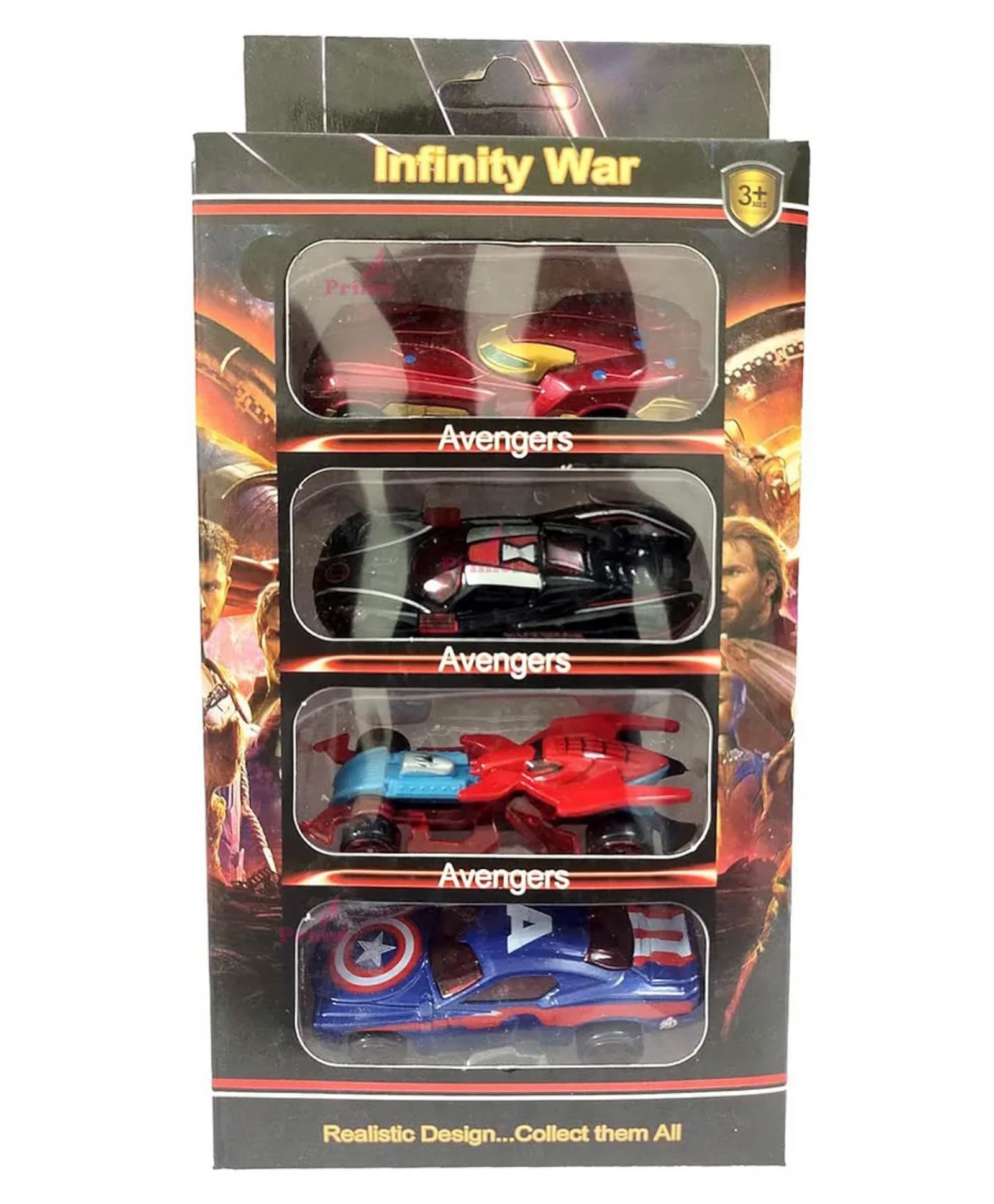 ARCADE TOYS Mini Metal Car for Kids Car Pack of 4 Mini Racers Derby Racers Series Diecast Cars Suitable for Children Movie Vehicle Racing Cars for Competition and Story Play - COLOR MAY VARY-picture-15