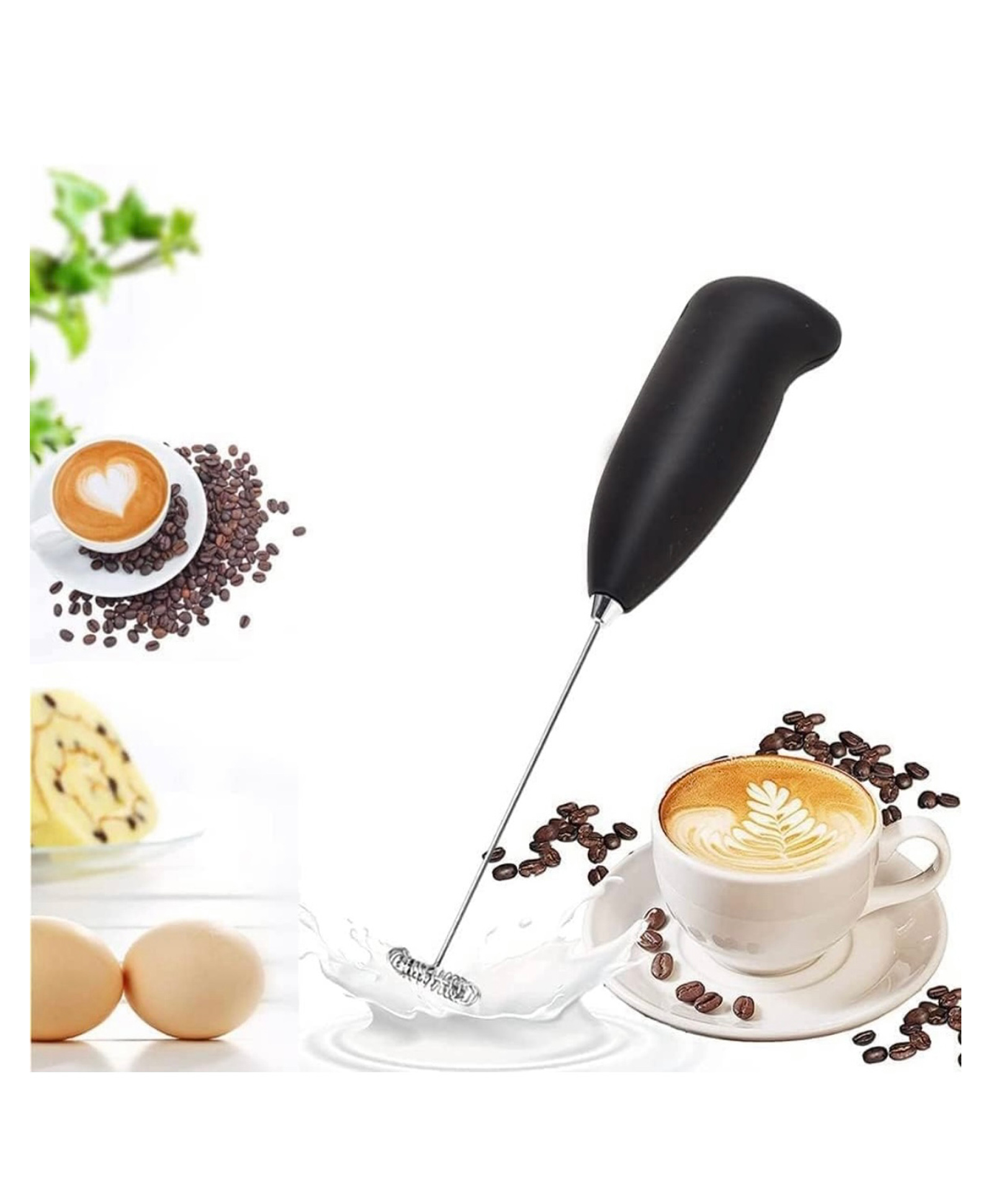 ARCADE TOYS Electric Milk Frother Hand Blender,Portable Coffee Beater for Kitchen,Latte,Cappuccino,Egg Beater & Juice Mixer,Compact Foam Maker (Multicolor)-image-3