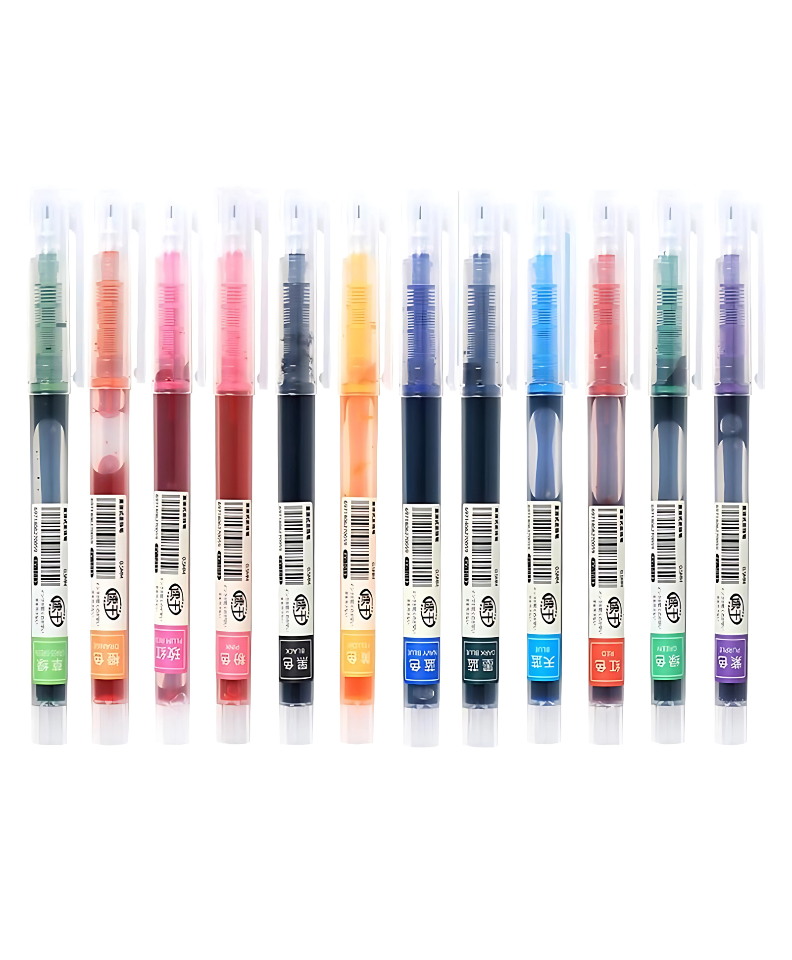 YAMAMA 12 Colour Quick Dry Gel Pens, 0.5mm Fine Point, Smooth & Smudge-Free Writing for Students, Artists & Professionals, Assignment, Projects Gel Pen High Quality Imported Gel pens - (Pack of 12, Multicolor)-image-17