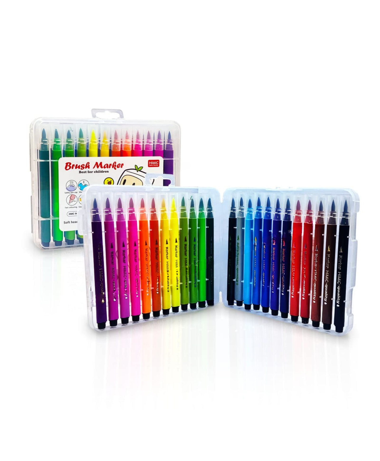 YAMAMA Acrylic Marker Colors Double Sided Marker Pen, 24 Vibrant Colors, Water-Based Paint Markers for DIY Crafts, Rock Painting, Canvas, Glass & More DIY Color Marker - (Pack of 24 - Multicolor)-image-49