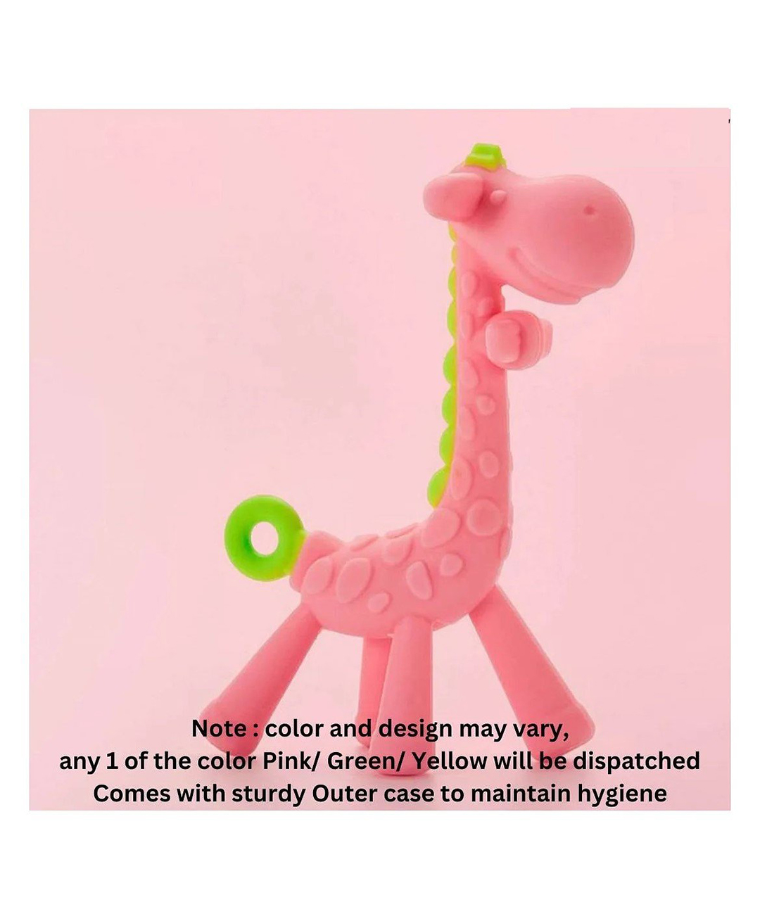 Numum Silicone BPA Free Giraffe Shape Teether - Multicolor ( color and design may vary)-image-28