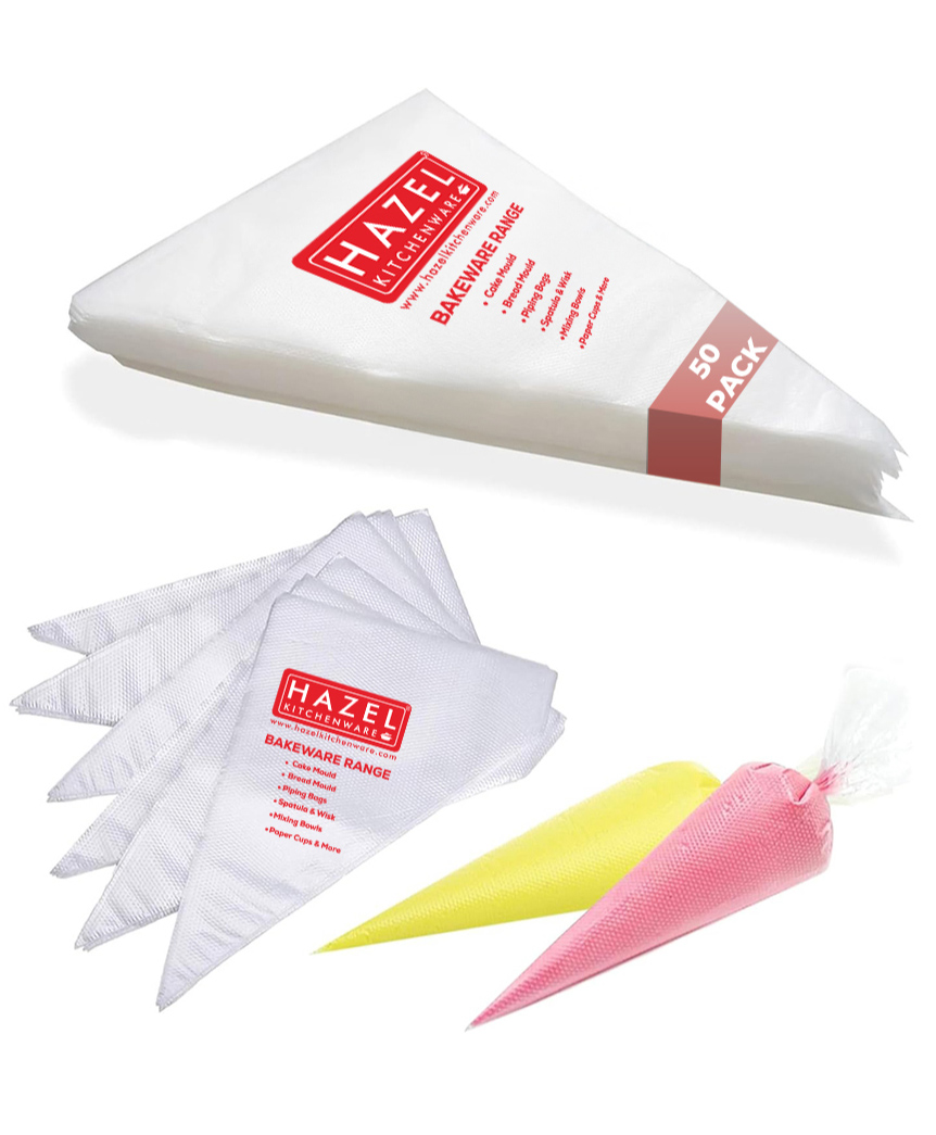 HAZEL Disposable Piping Bags 50 Pcs - Disposable Icing Bags, Piping Bags-picture-34