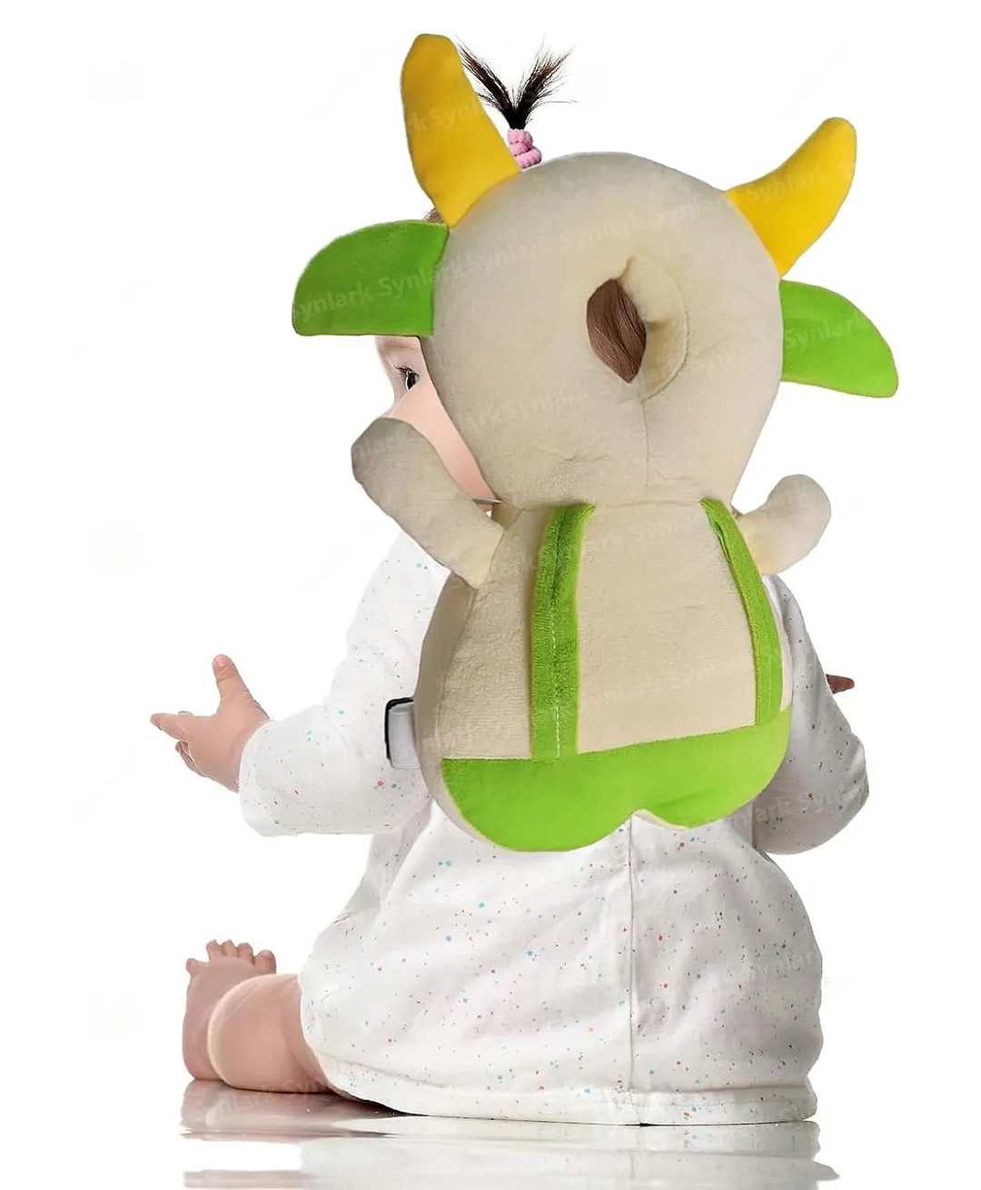 Numum Cushion Toddler Head Protection Head Protector Backpack Baby Drop Pillow ( Cream Green Head protector) ( color and design may vary)-image-25
