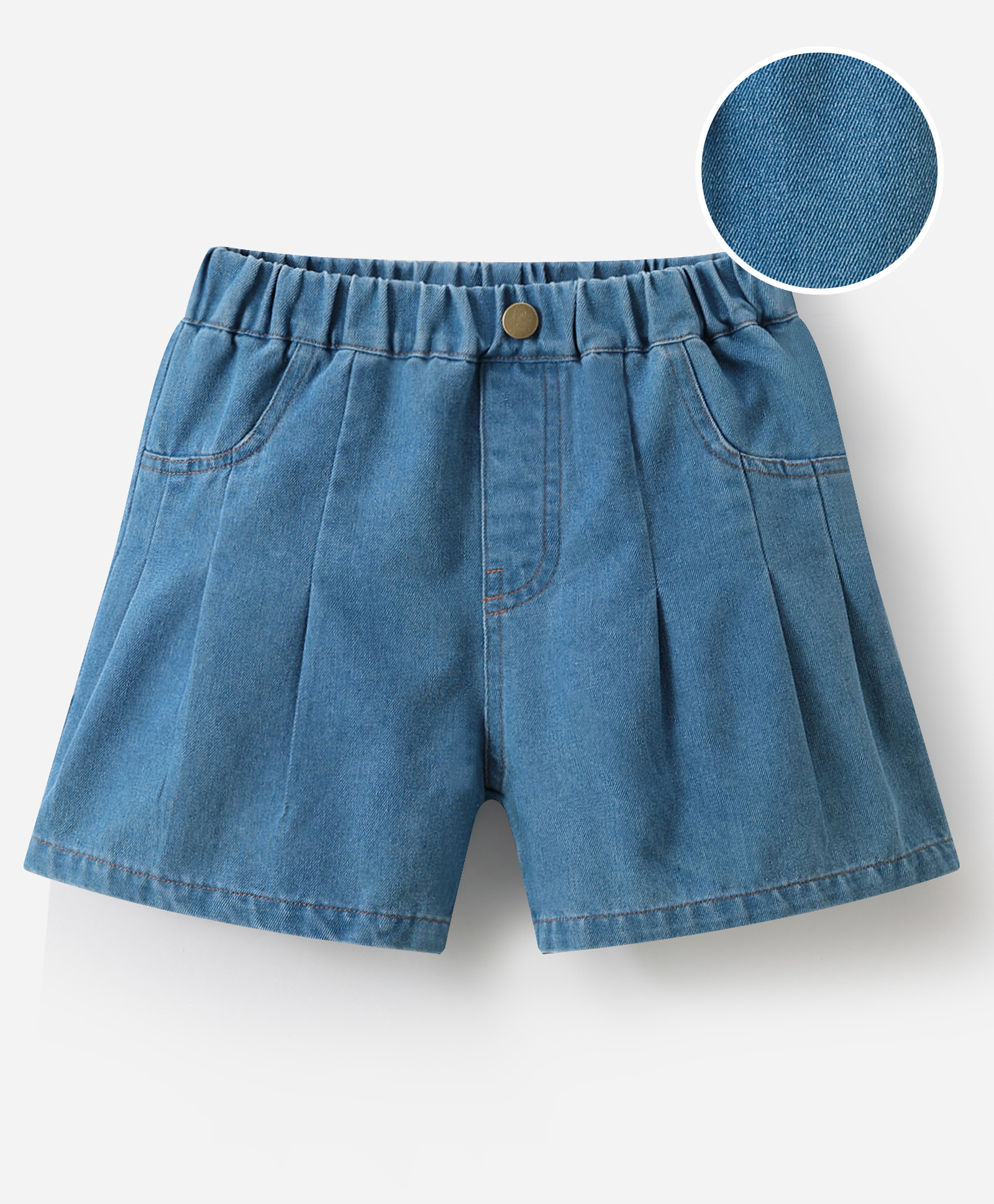 Mark & Mia Cotton Washed Shorts - Blue-picture-29