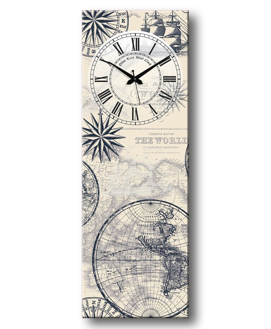 Olive tree Wooden Designer Wall Clock for Home | Wooden Wall Clock for Living Room | Designer Wooden Stylish Clocks for Wall Décor - Cream-image-19