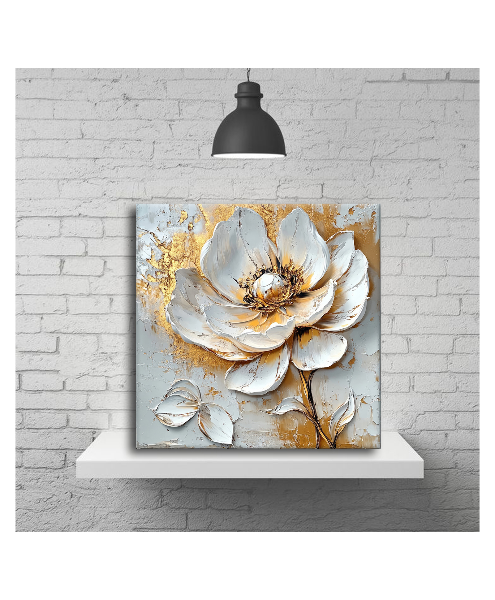 Olive Tree Wooden Wall Art Attractive Set of 1 Canvas Painting for Home, Bedroom & Living Room|Engineered Wood Frame|Modern Stylish Hanging Wall Art Painting for Wall Decoration - Orange-picture-11