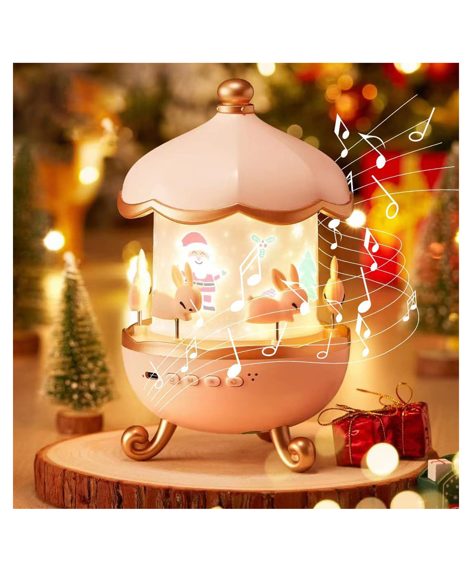 AKN TOYS Night Light, Rabbits Starry Sky Projector, Galaxy Projector,360° Rotation, LED Night Light,USB,Baby 6 Film,5 Colours,for Girls, Children's Room, Star- PACK OF 1 ( COLOR AND DESIGN VARY )