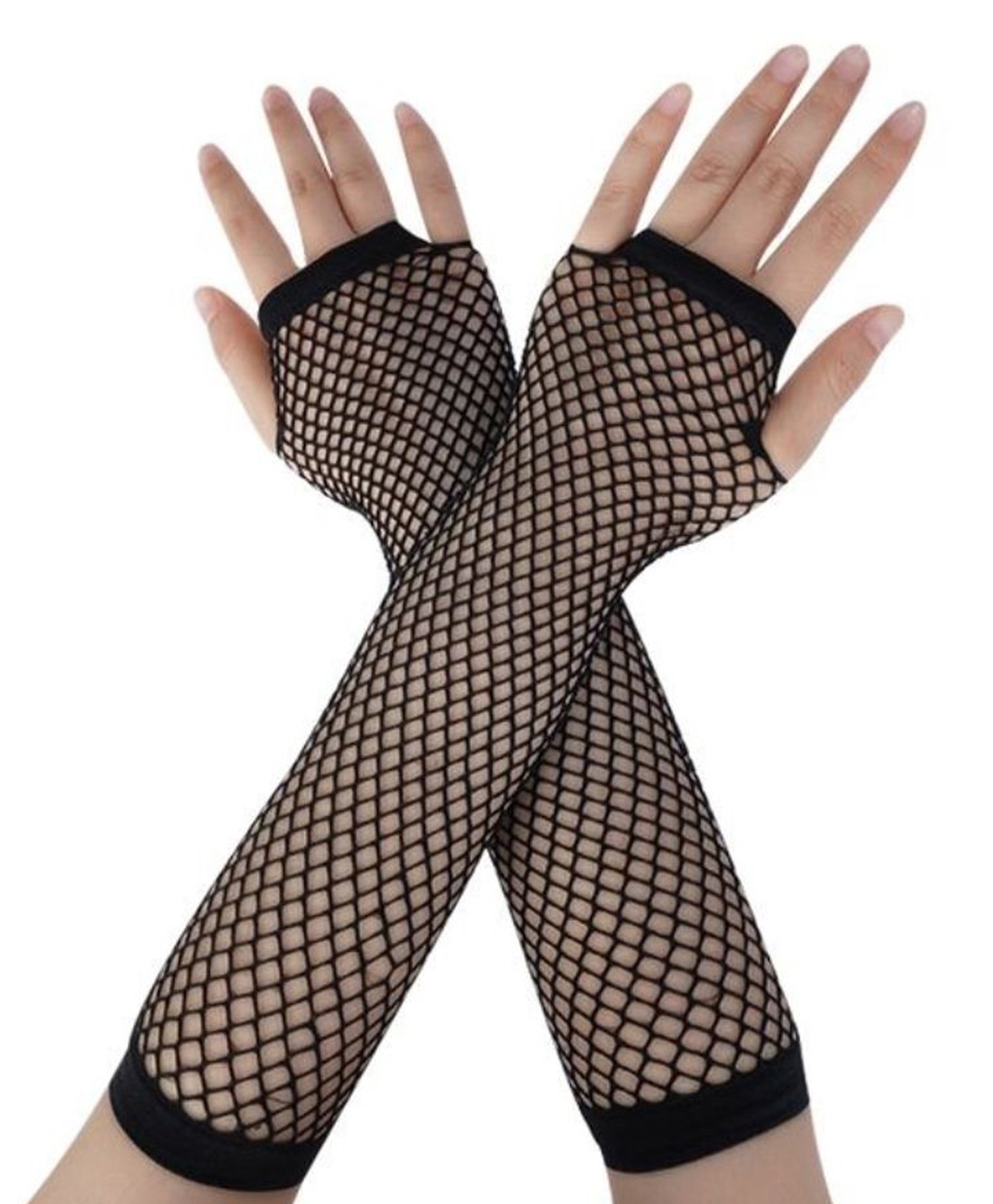 Tipy Tipy Tap Knitted Solid Fingerless Gloves - Black-picture-40