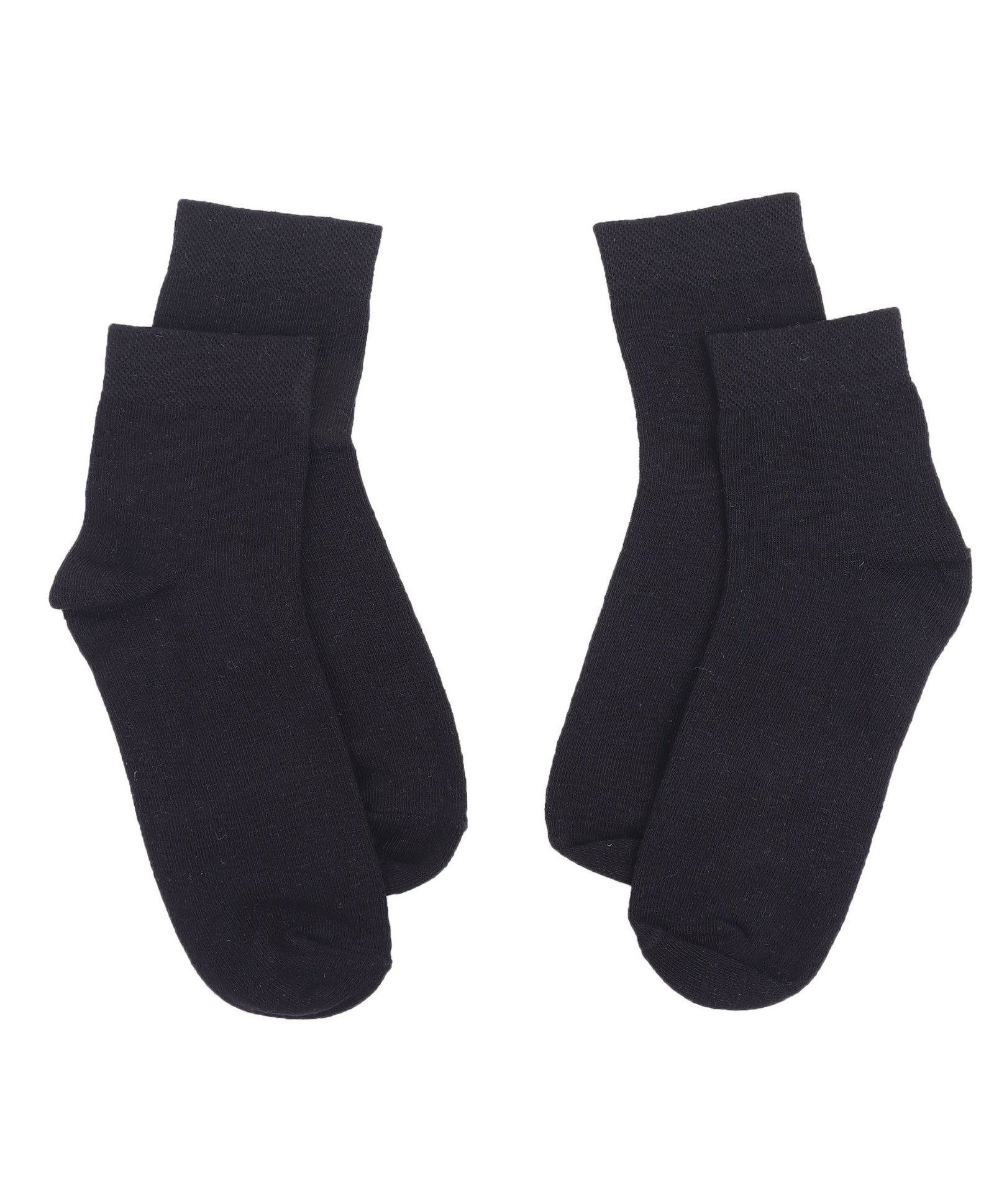 Tipy Tipy Tap Cotton Pack Of 2 Solid Socks - Black-picture-31