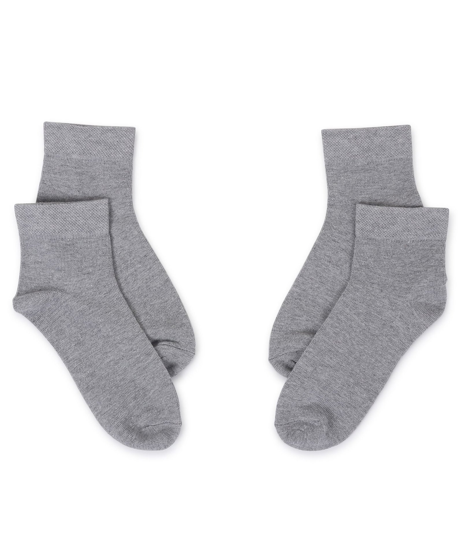 Tipy Tipy Tap Cotton Pack Of 2 Solid Socks - Grey-image-38